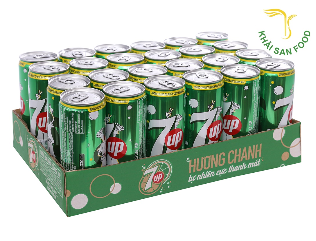 Với tone màu xanh chủ đạo của thiết kế vỏ lon, 7UP đã gợi lên sự tươi mới, trẻ trung, căng tràn sức sống