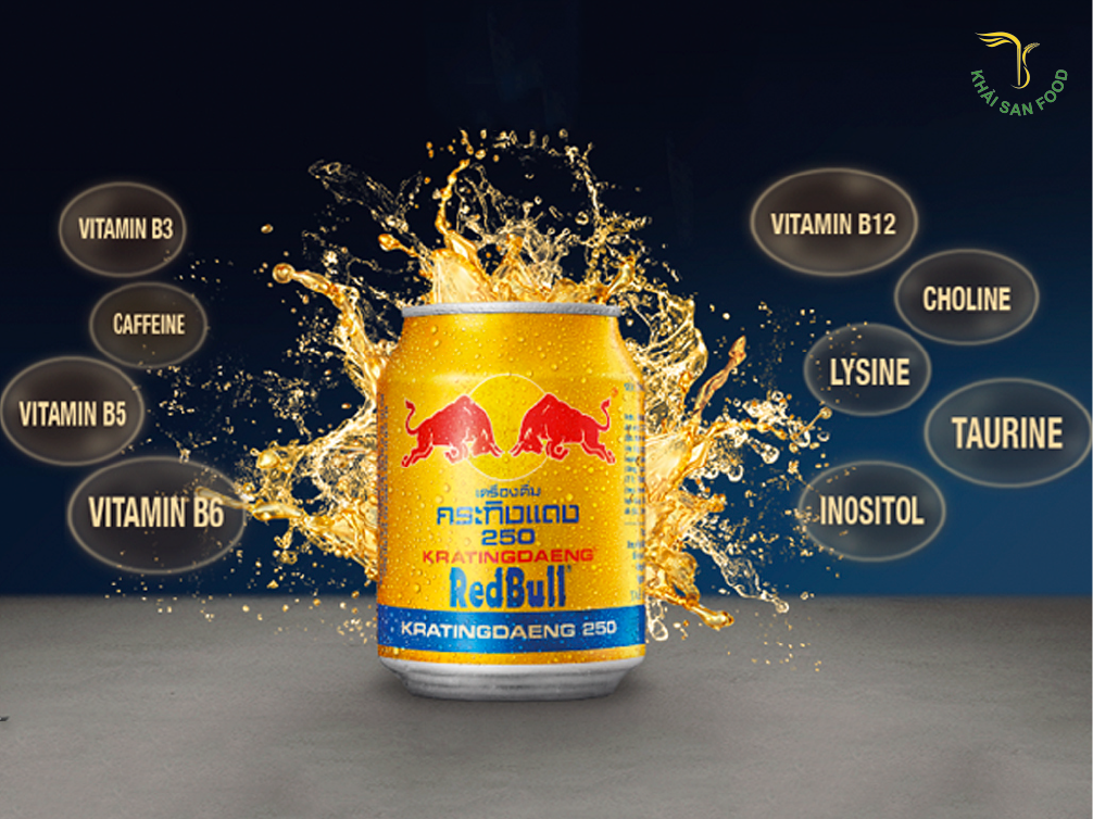 Nước tăng lực Redbull - cái tên đầu tiên trong danh sách các loại nước tăng lực tốt