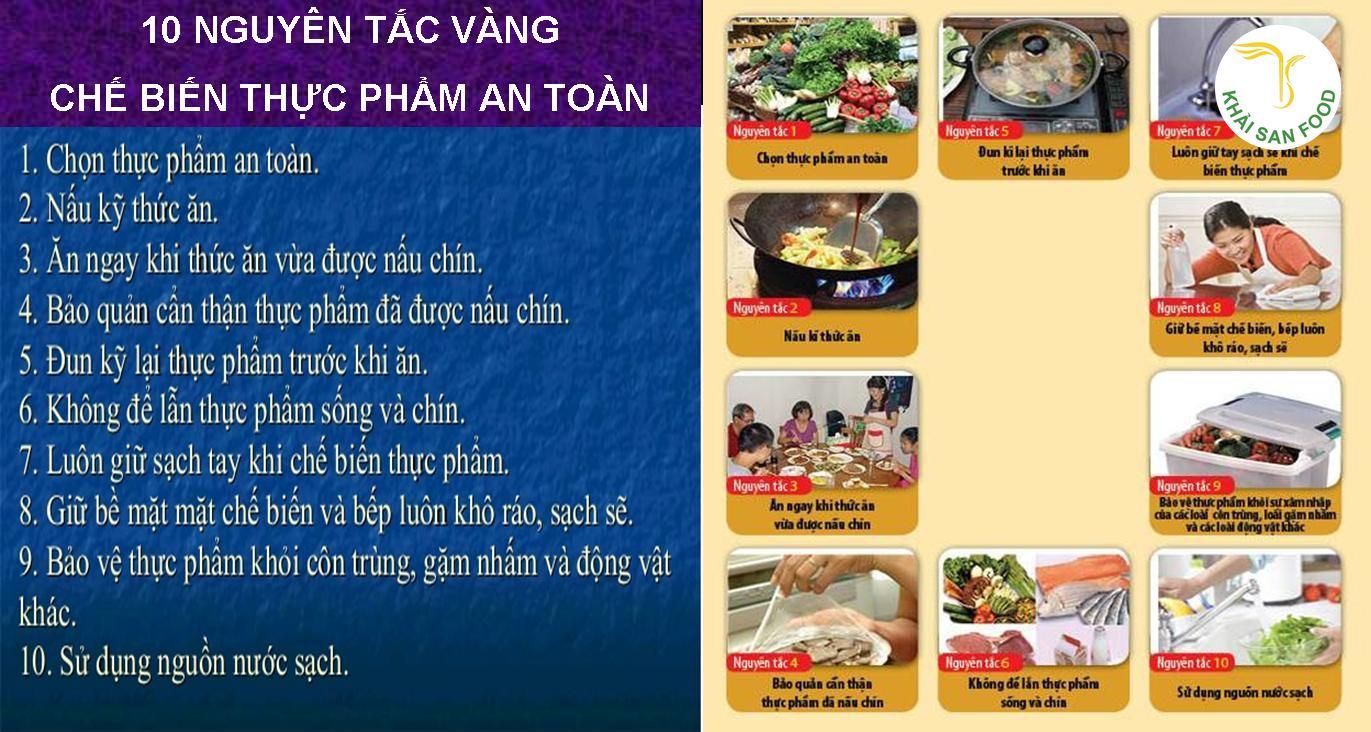 Tuân thủ các nguyên tắc nhằm hưởng ứng tháng an toàn thực phẩm