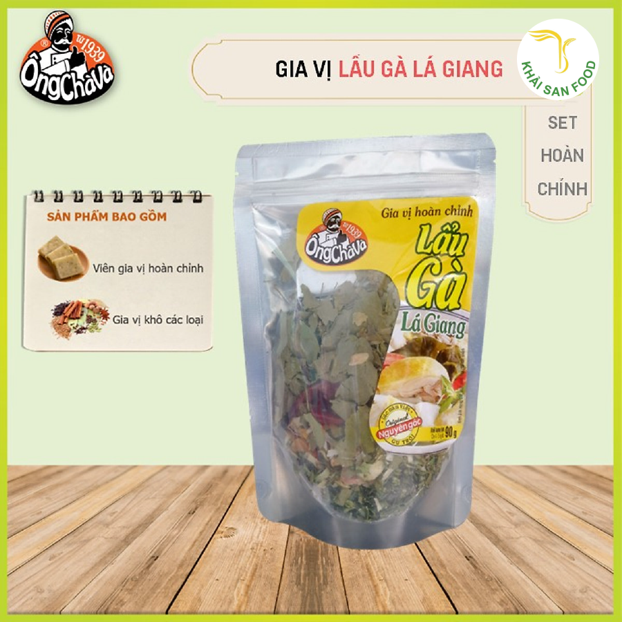 Gia Vị Lẩu Gà Lá Giang Hoàn Chỉnh 90g Ông Chà Và giúp bạn dễ dàng chế biến một nồi lẩu gà lá giang thơm ngon