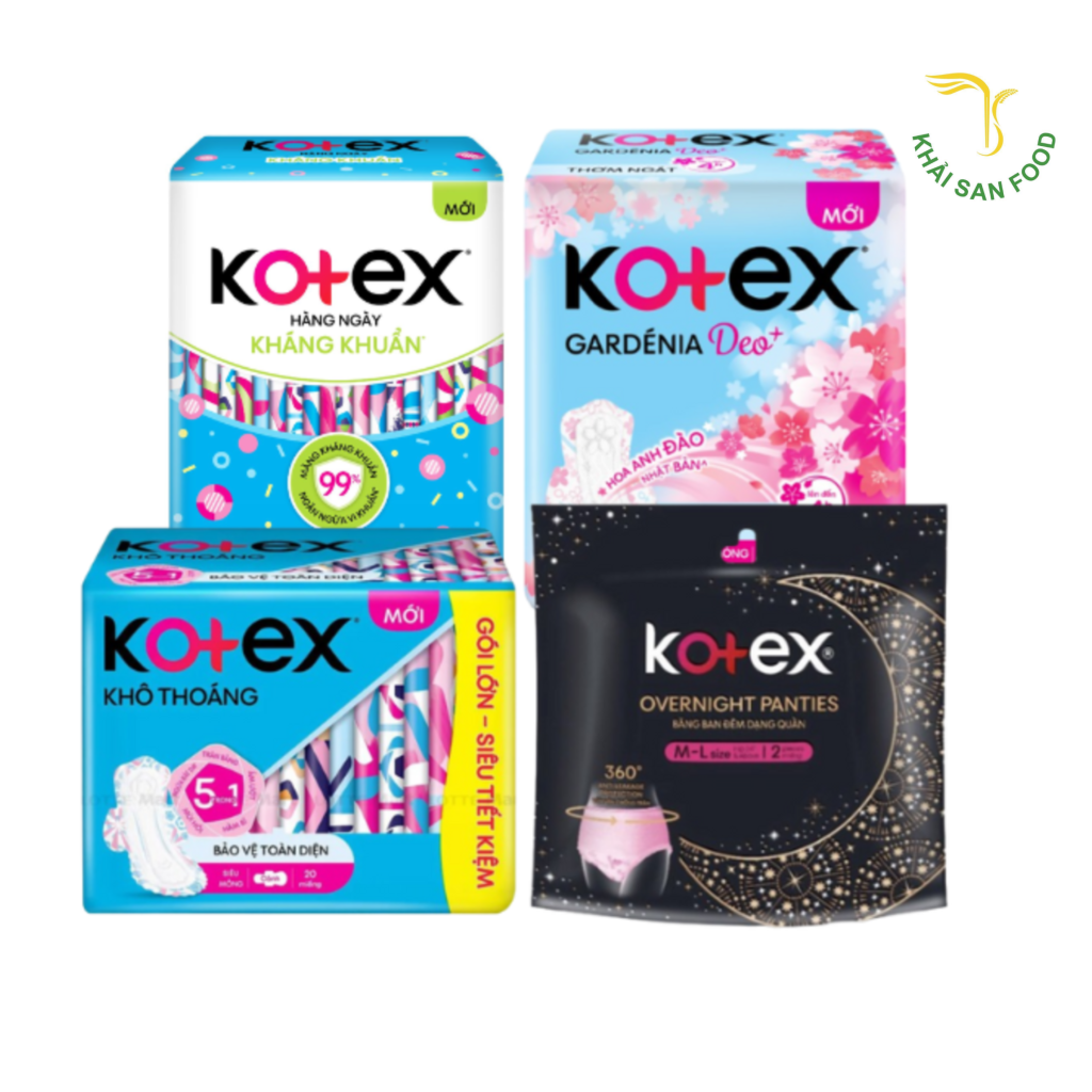Các loại băng vệ sinh Kotex hiện nay