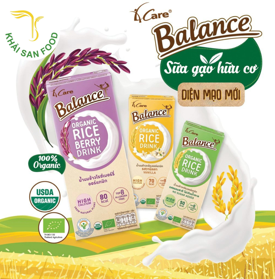Sữa gạo hữu cơ 4Care Balance Organic 