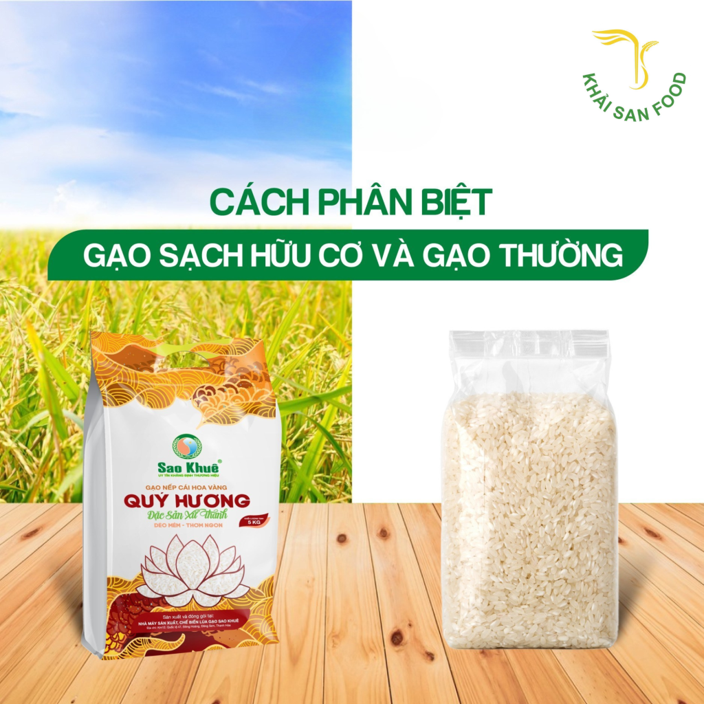 Phân biệt gạo hữu cơ và gạo thường đơn giản