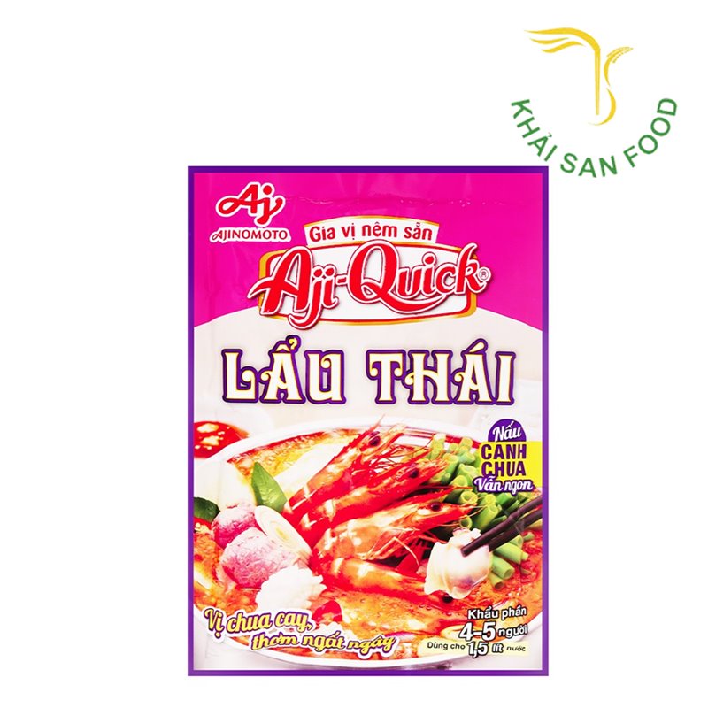 Với gói gia vị lẩu Thái tại Khải San, bạn có thể tạo ra những món lẩu Thái hải sản thơm ngon, hấp dẫn và đậm đà ngay tại nhà.