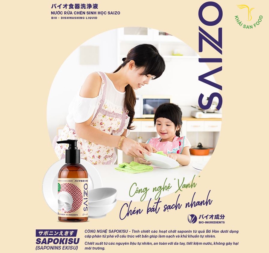 nước rửa chén sinh học