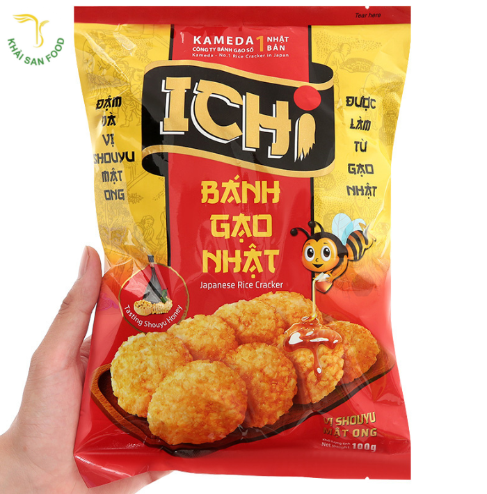 Bánh gạo nhật mật ong Ichi Bánh gạo nhật mật ong Ichi