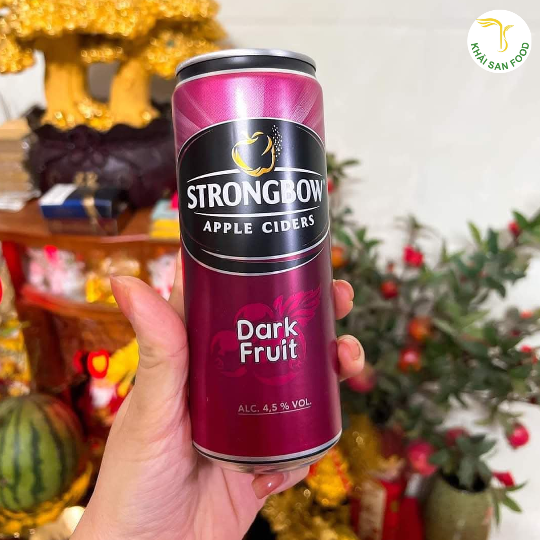 Strongbow dâu đen có vị ngọt chua thanh mát xen lẫn vị chát nhẹ, giải khát tươi mát ngày hè