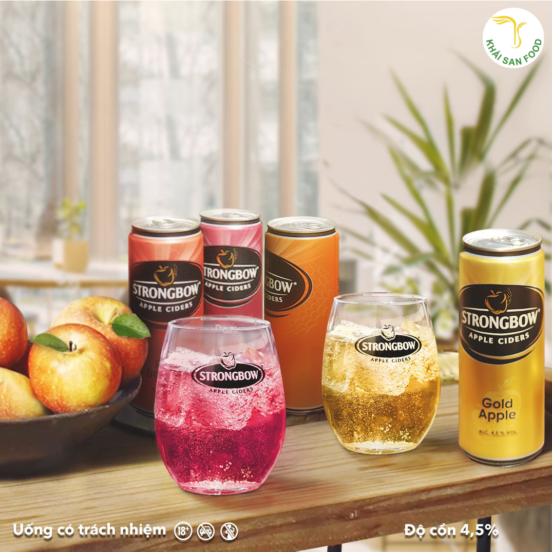 Strongbow là cider lên men từ táo chọn lọc, với nhiều hương vị tự nhiên, mang đến trải nghiệm độc đáo