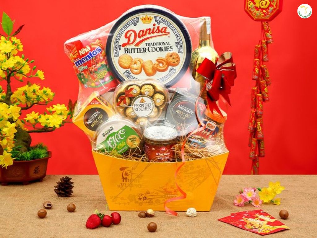giỏ quà Tết bánh Danisa