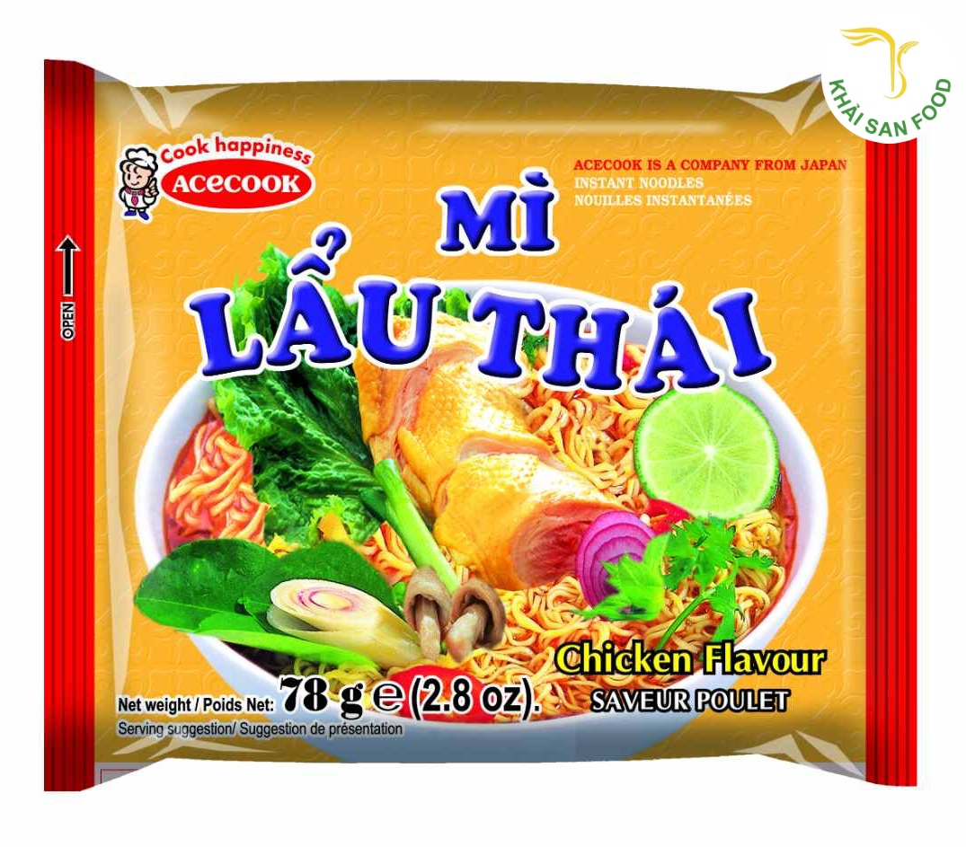 Dự vị của mì tôm ăn liền, mì gói, mì cay của Acecook