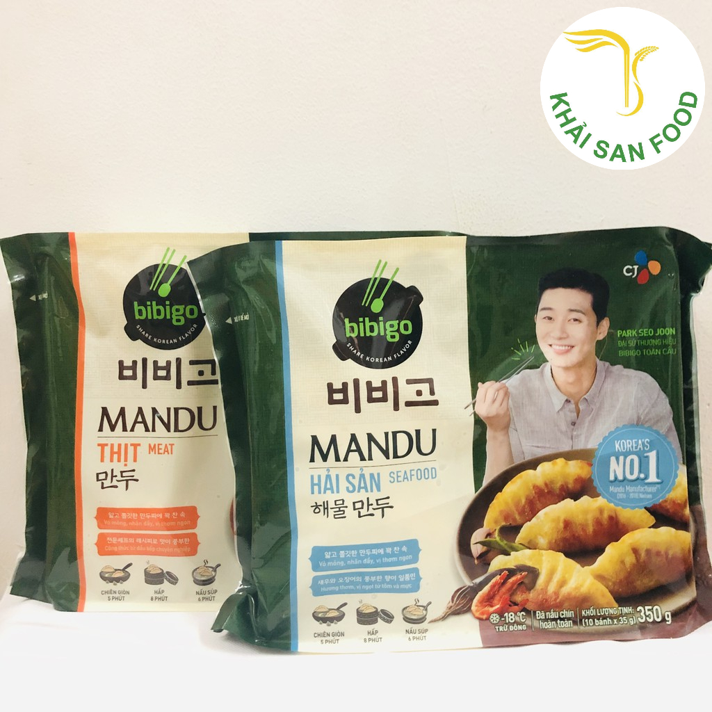 Bánh xếp hàn quốc bibigo giá bao nhiêu? Đối với loại bánh Xếp Kiểu Hàn Quốc Nhân Hải Sản (350G) tại Khải San có giá 60.000 VNĐ