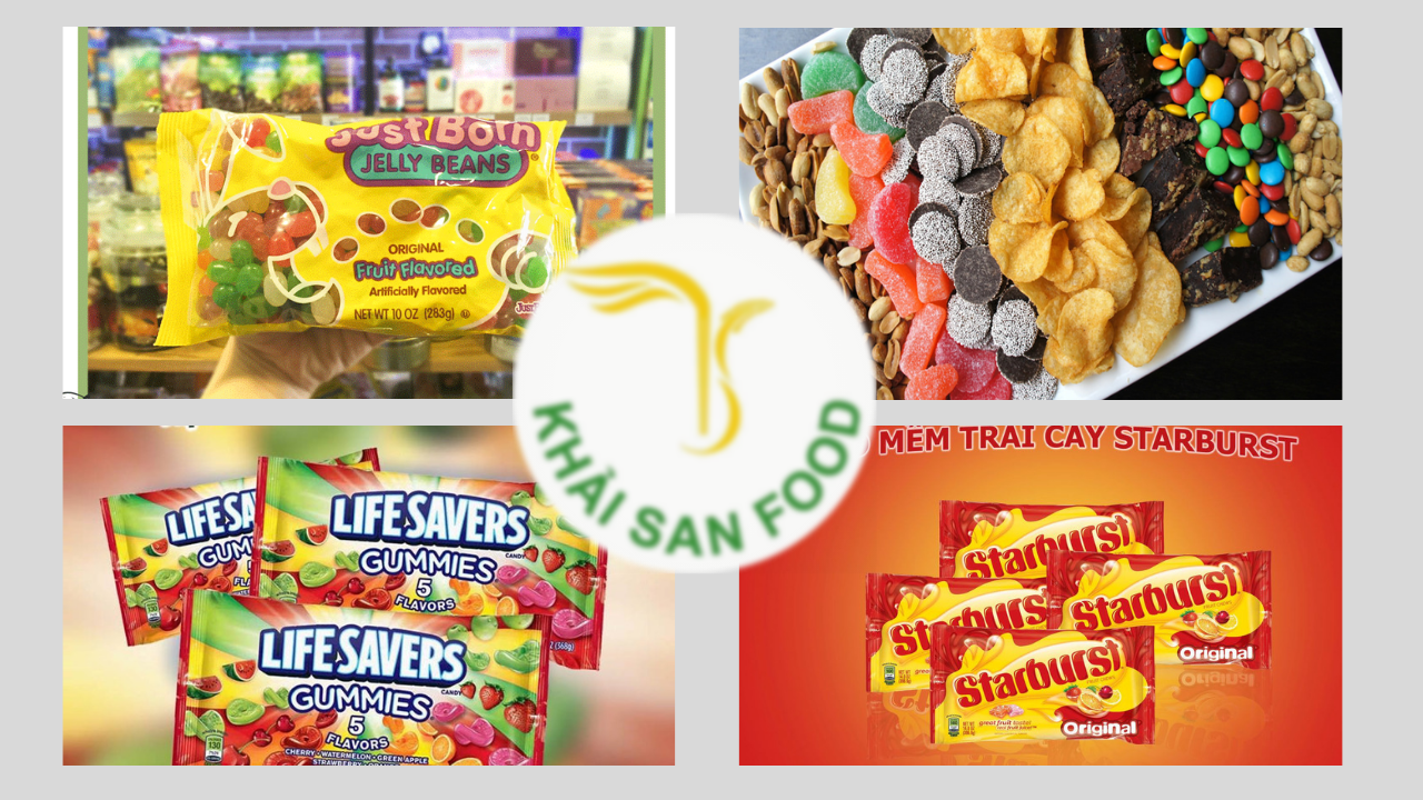 Đáp ứng nhu cầu của người tiêu dùng, Khải San Food mang đến những lựa chọn bánh kẹo cho khách hàng 