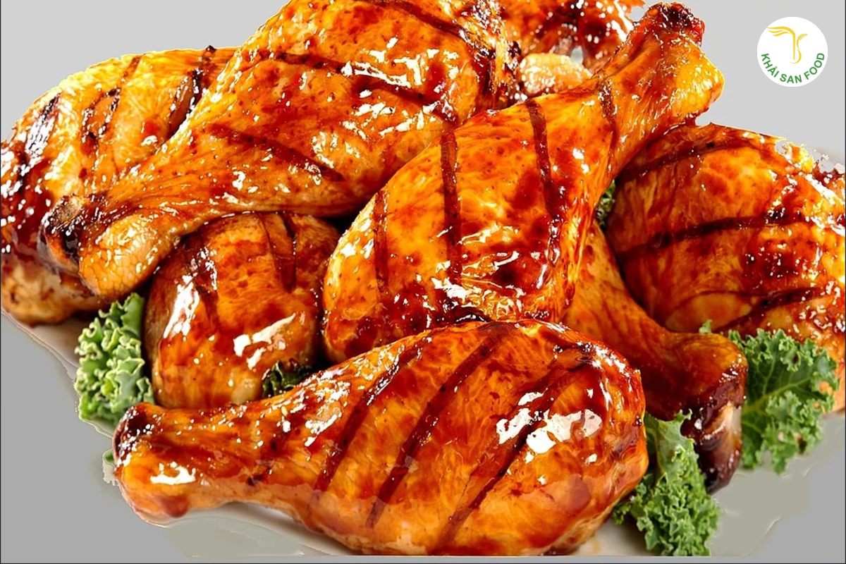Gà nướng mật ong - một trong các món ăn buffet ngon, đơn giản, dễ làm