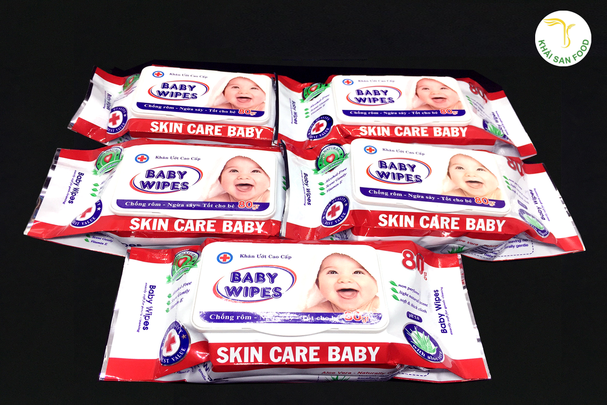 Không sử dụng khăn giấy ướt Baby Wipes nhiều lần cho cùng một vùng