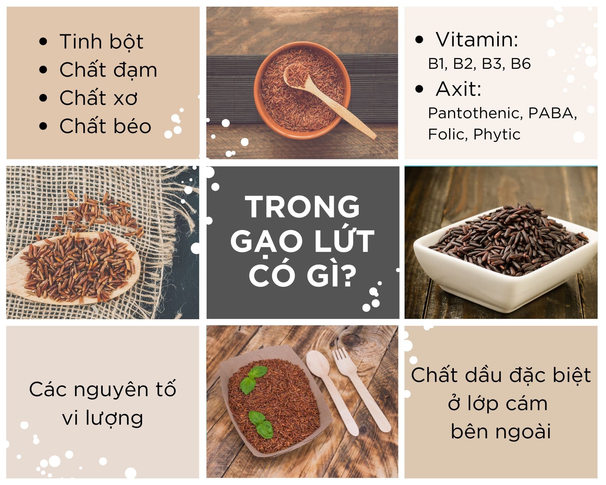 Công dụng tuyệt vời của gạo lứt muối mè
