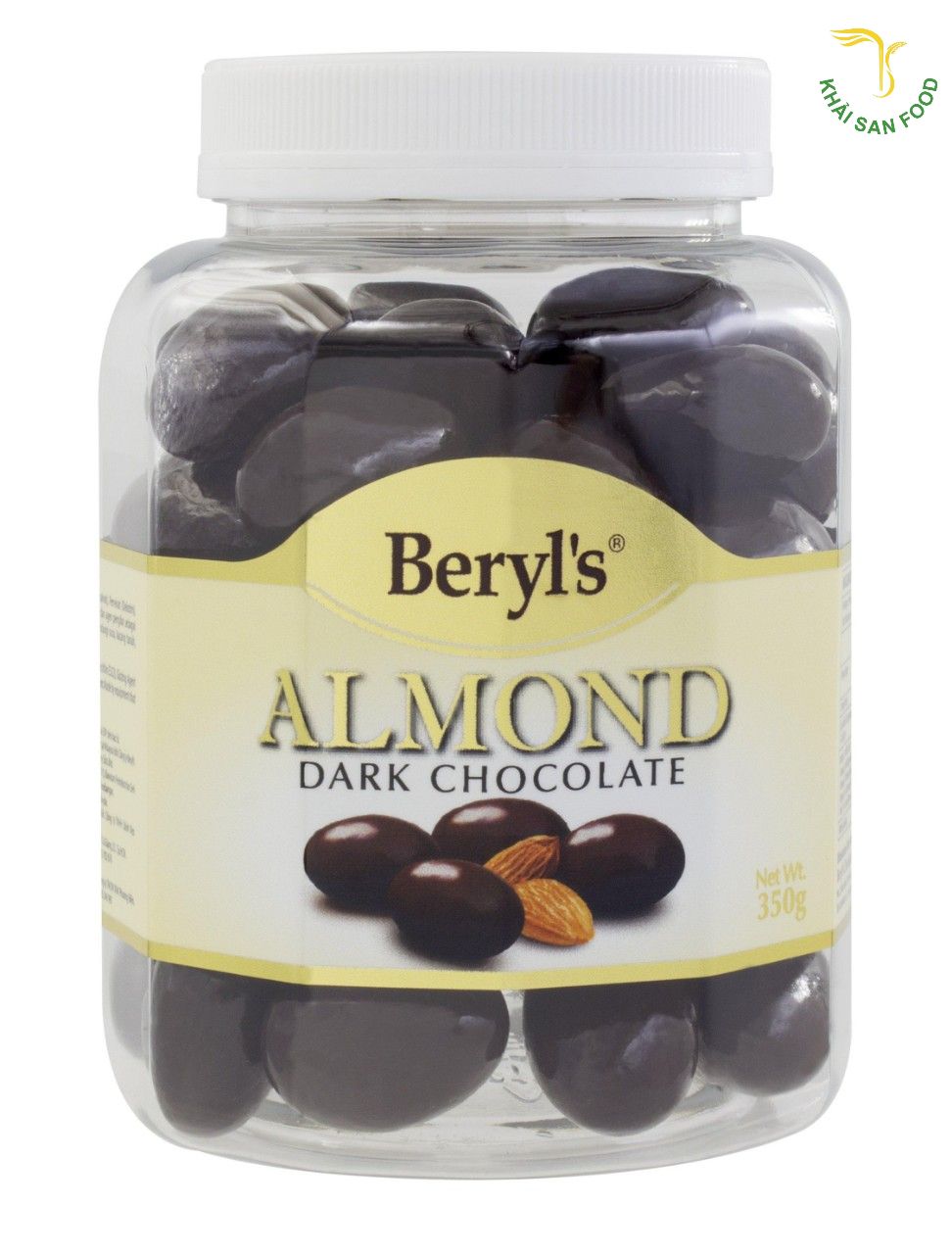 Khác với sô cô la Beryls 108g hộp thiếc, Chocolate Beryls Almond Dark tạo sự thích thú cho người ăn.