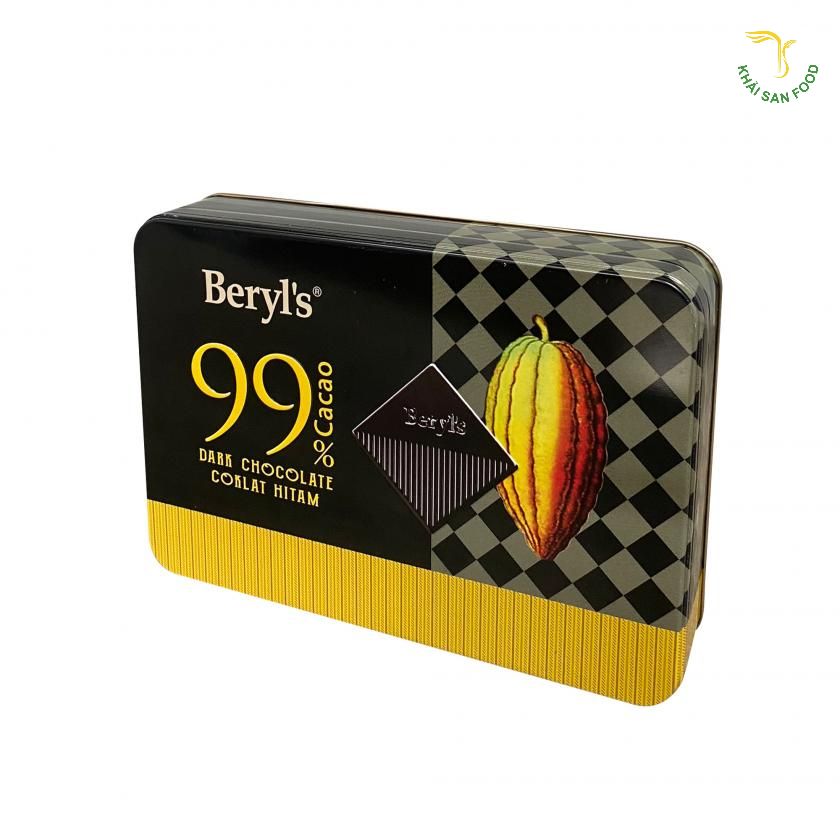 Sô cô la Beryls 108g hộp thiếc đen chắc hẳn là sản phẩm yêu thích đối với tín đồ cuồng vị đắng.