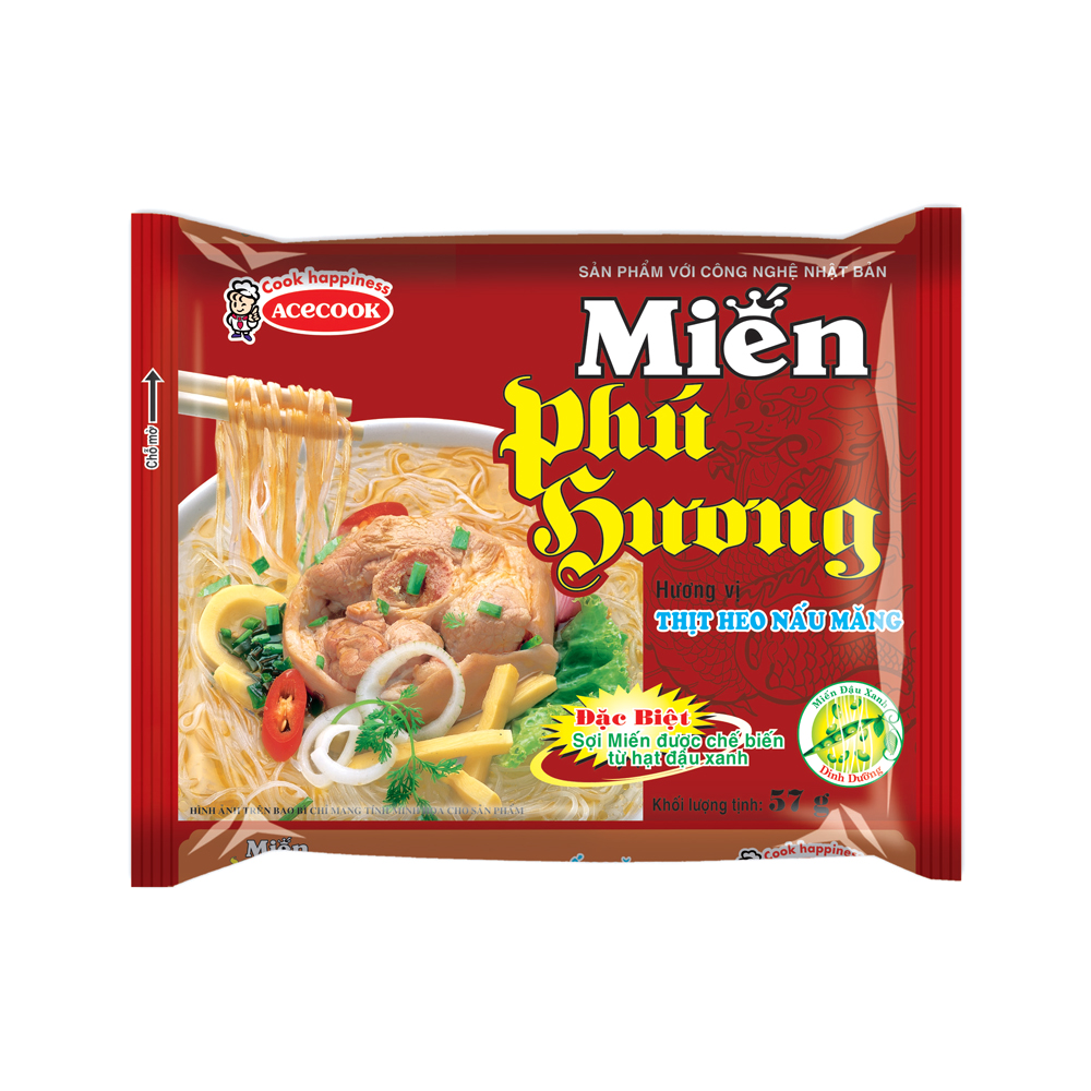 Miến Ăn Liền Phú Hương - Sợi Dai Mềm, Nước Dùng Đậm Vị Vừa Ăn