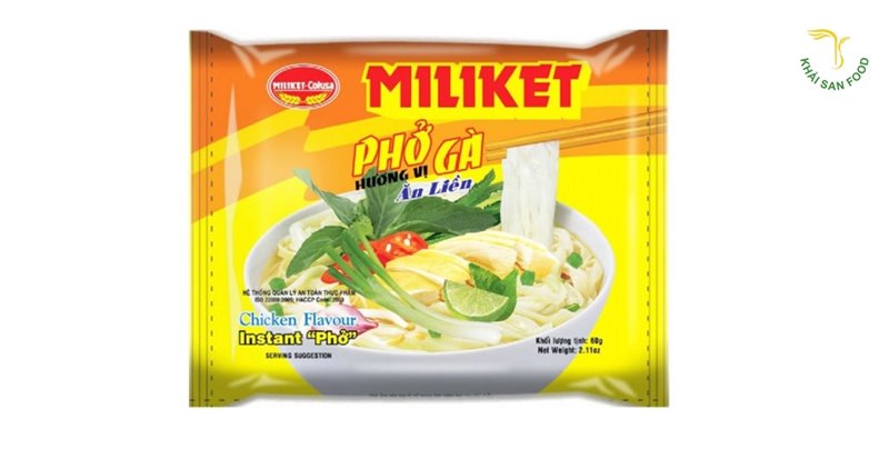 Phở Miliket vị gà - Phở gói bình dân bán chạy