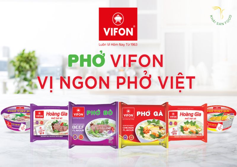 Phở Vifon đa dạng sản phẩm, hương vị khác nhau. Người tiêu dùng có thể tha hồ lựa chọn