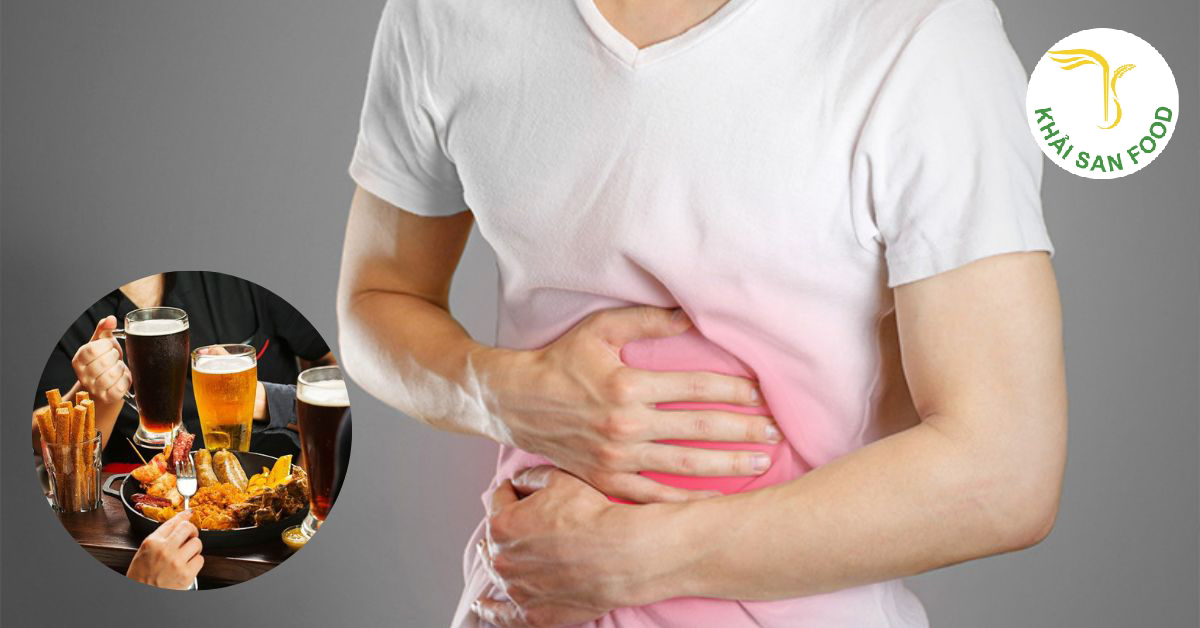 Kết hợp bia với thực phẩm khó tiêu có thể gây đầy bụng, khó tiêu và cản trở tiêu hóa