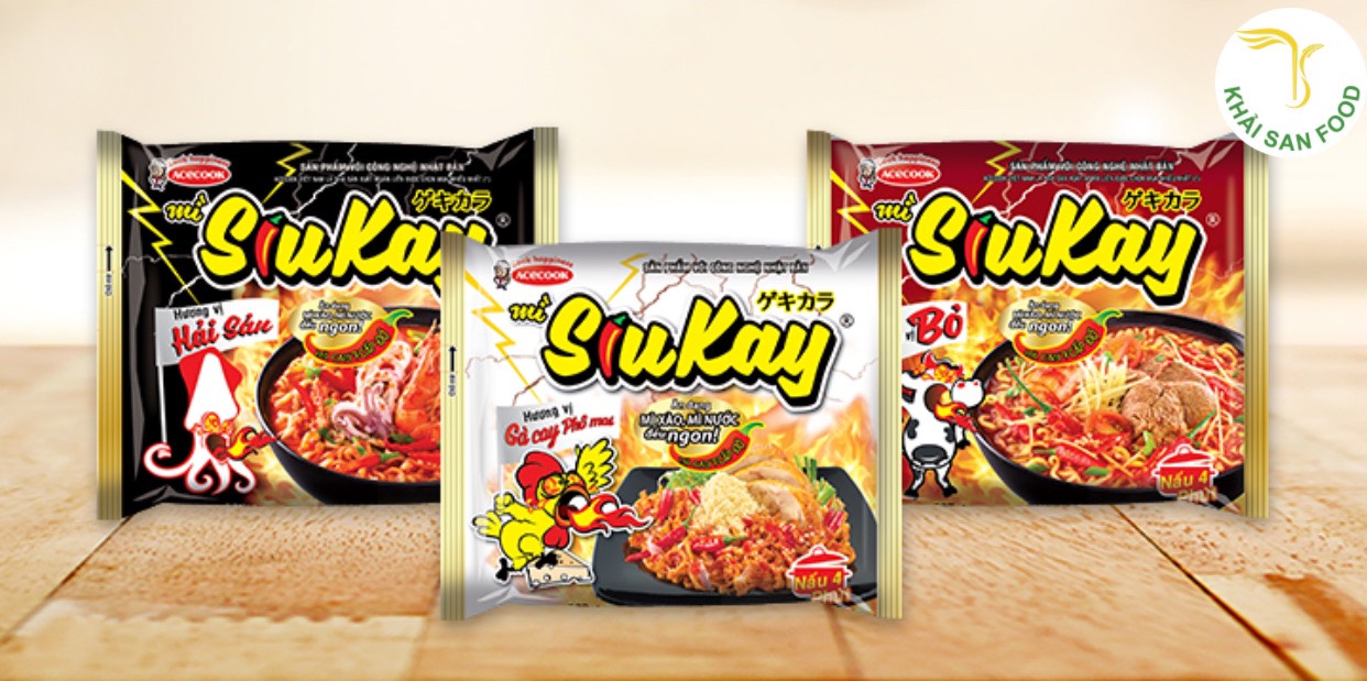 Mì gói siêu cay Việt Nam Mì gói siêu cay Việt Nam Acecook