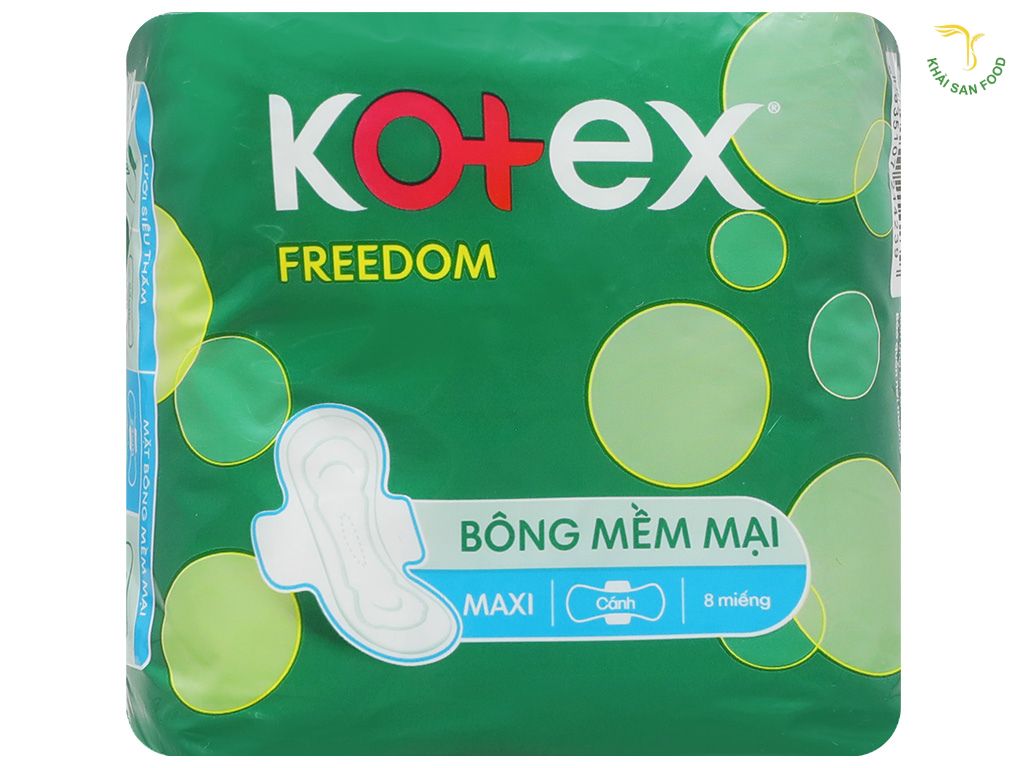 Kotex Freedom Maxi cánh style mới Kotex Freedom Maxi cánh style mới