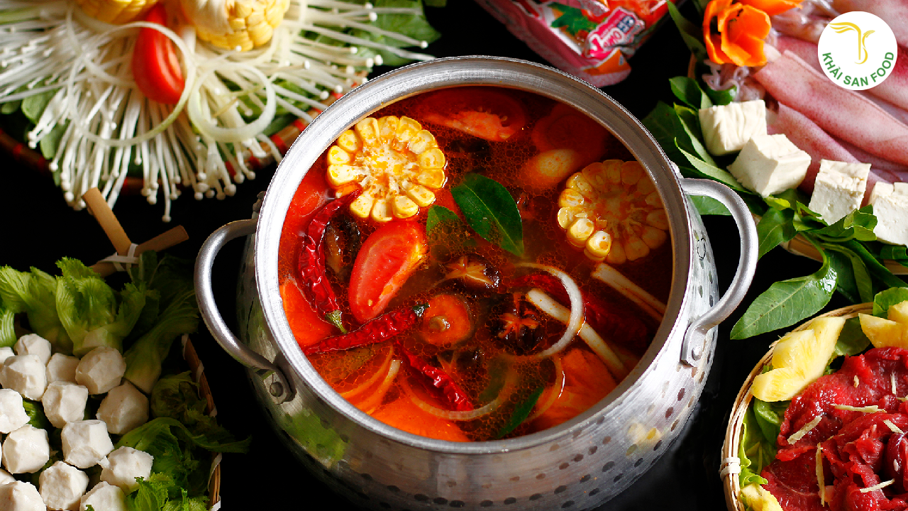 nguyên liệu nấu lẩu bò, lẩu thái, cải caron
