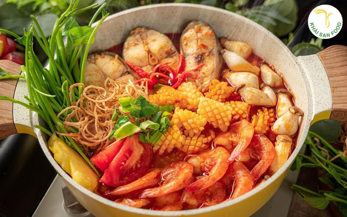 Nguyên liệu nấu lẩu Thái chua cay