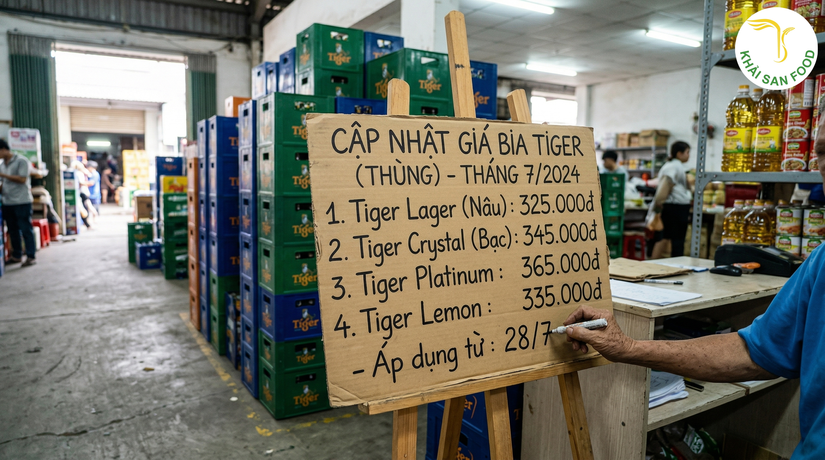 Bảng cập nhật mức giá 1 thùng bia tiger các loại hiện nay giá 1 thùng bia tiger