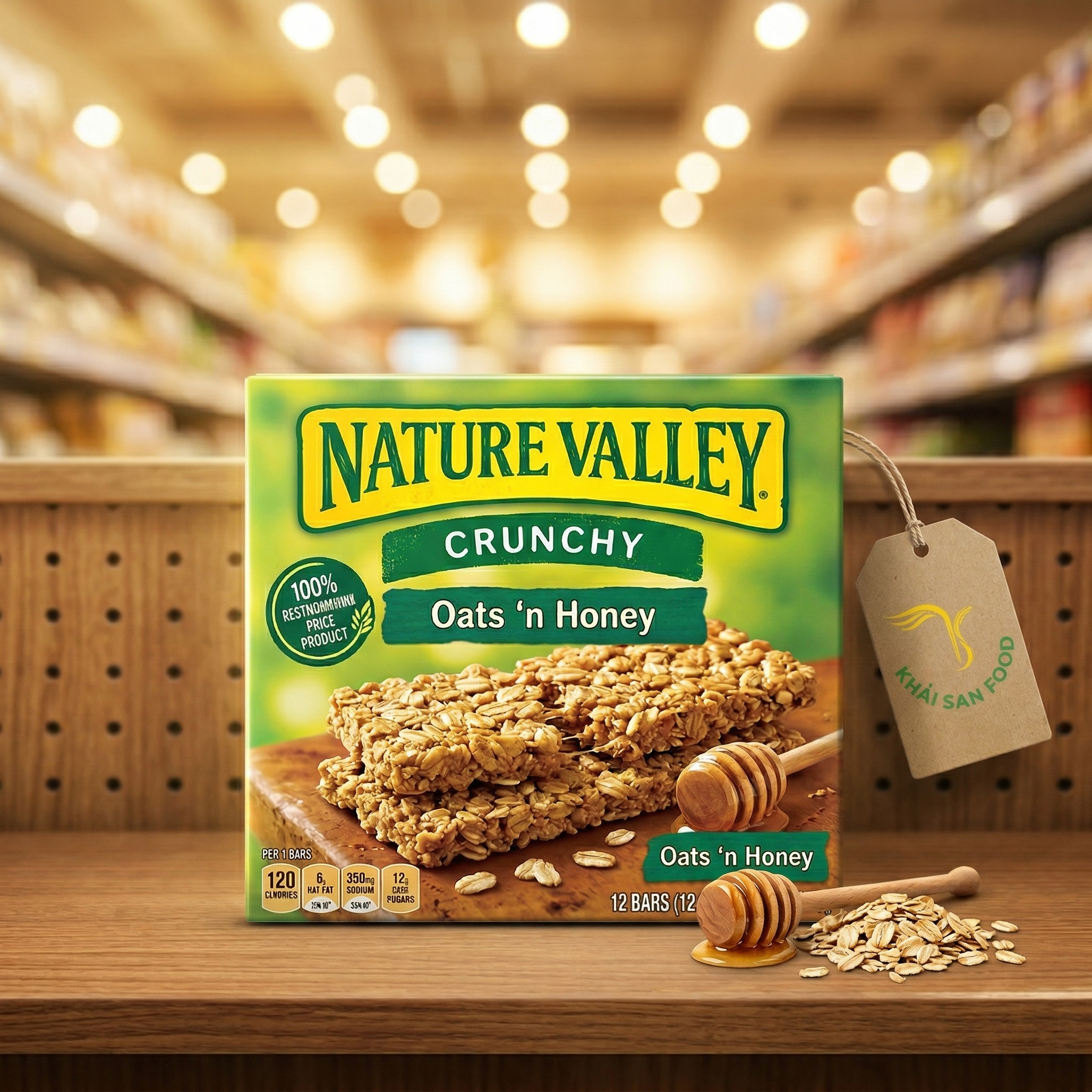 Bánh Ngũ Cốc Nature Valley Oat'N Honey