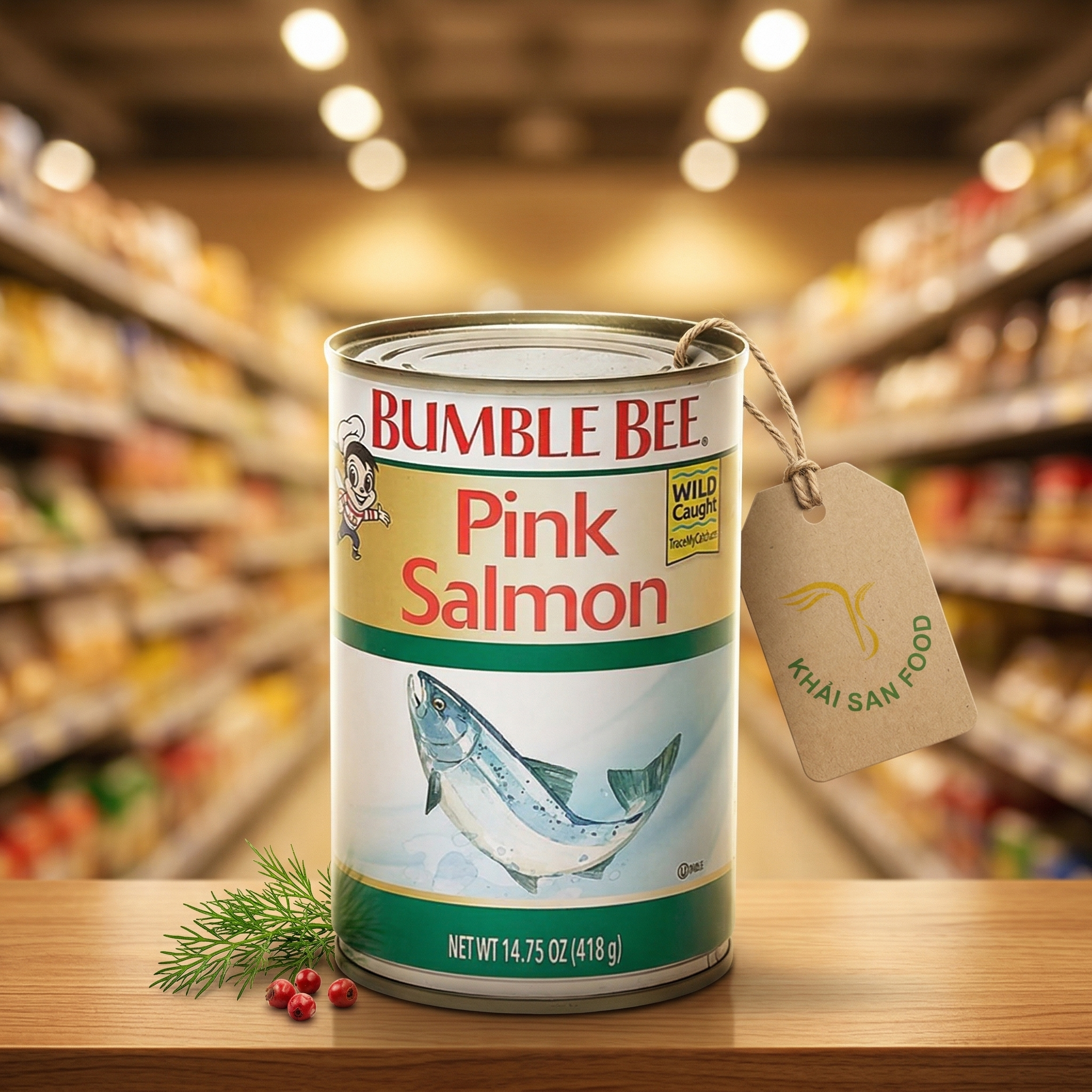 Cá Hồi Hồng Bumble Bee 418g
