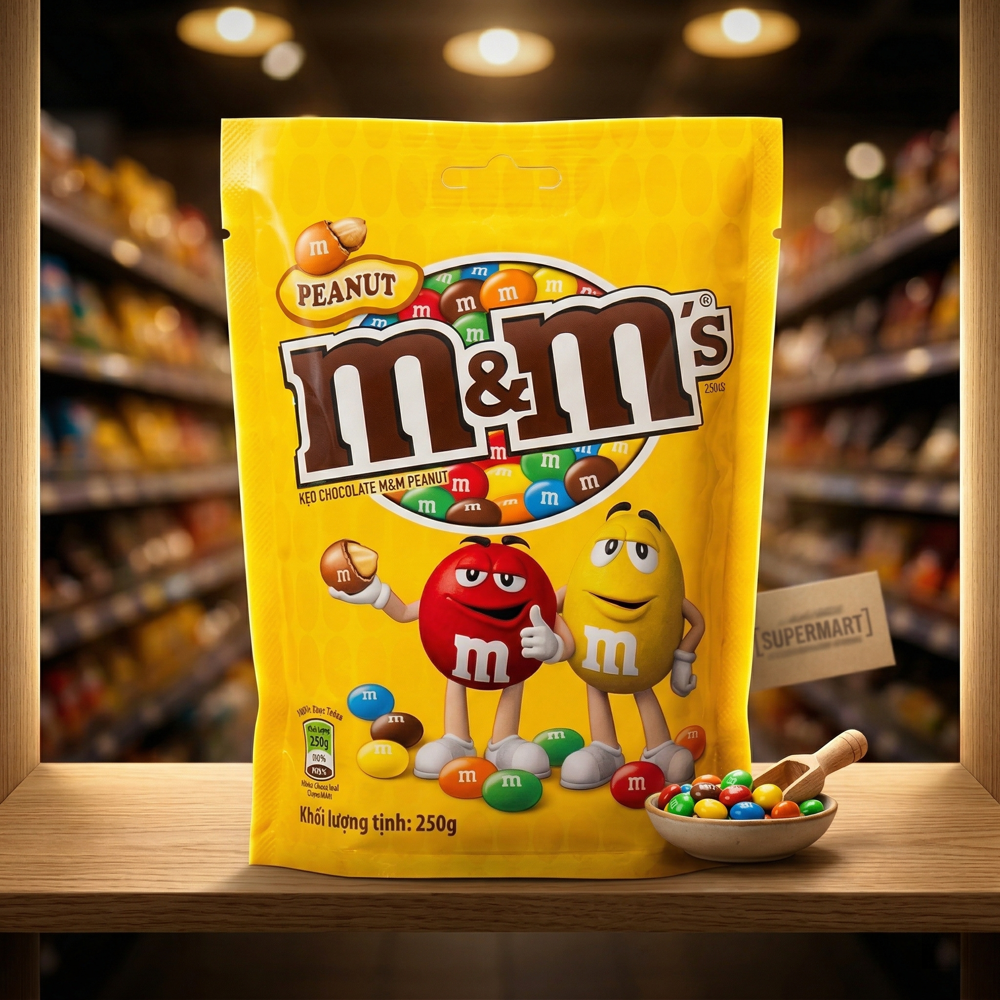 Kẹo chocolate M&M Peanut 250g