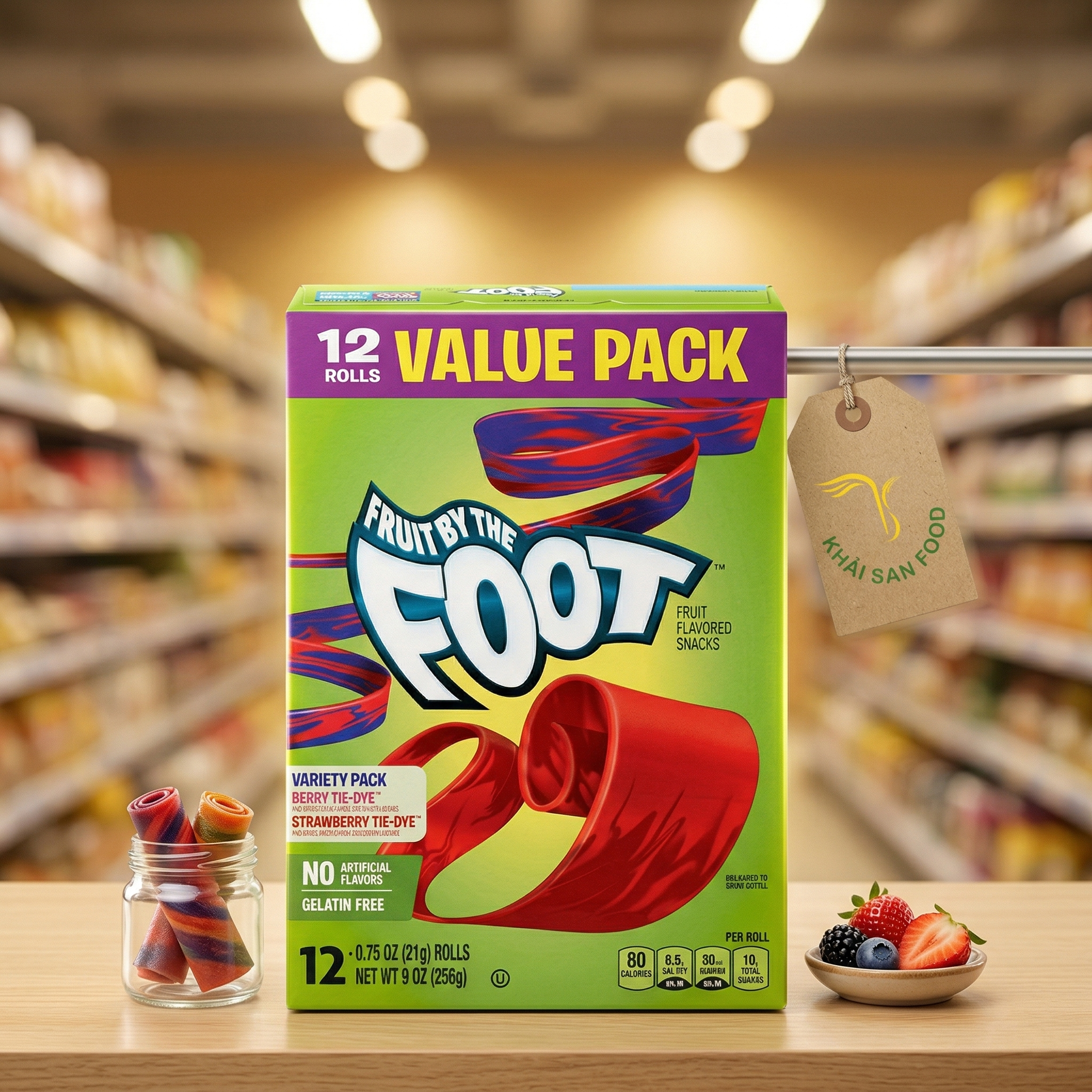 Kẹo Dẻo Fruit by Foot 256 gr