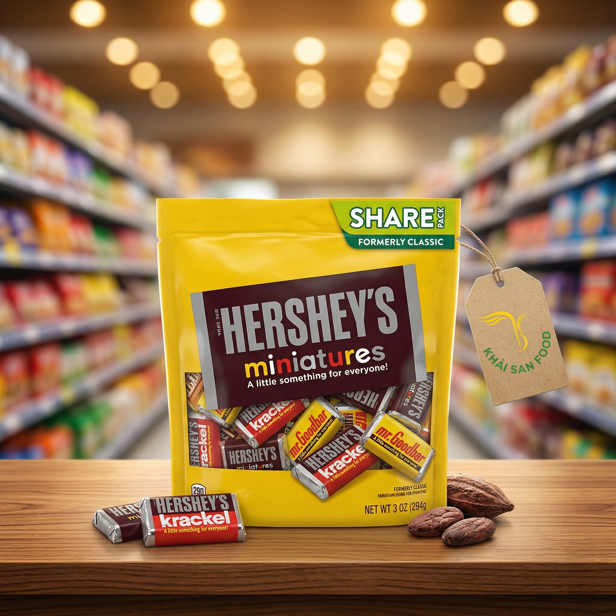 Kẹo Socola Hershey's Miniatures 294gr