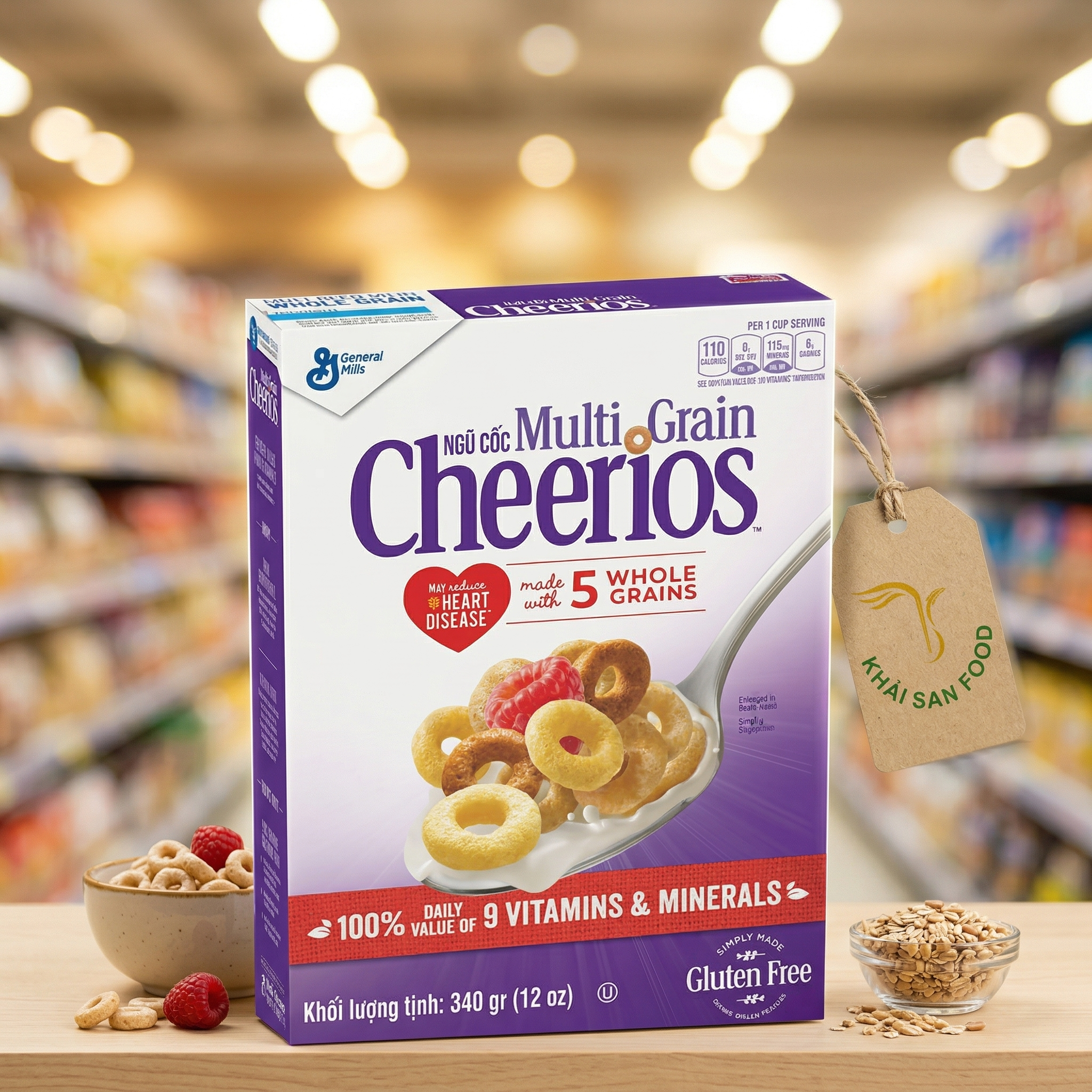 Ngũ Cốc Cheerios Multi Grain 340 gr