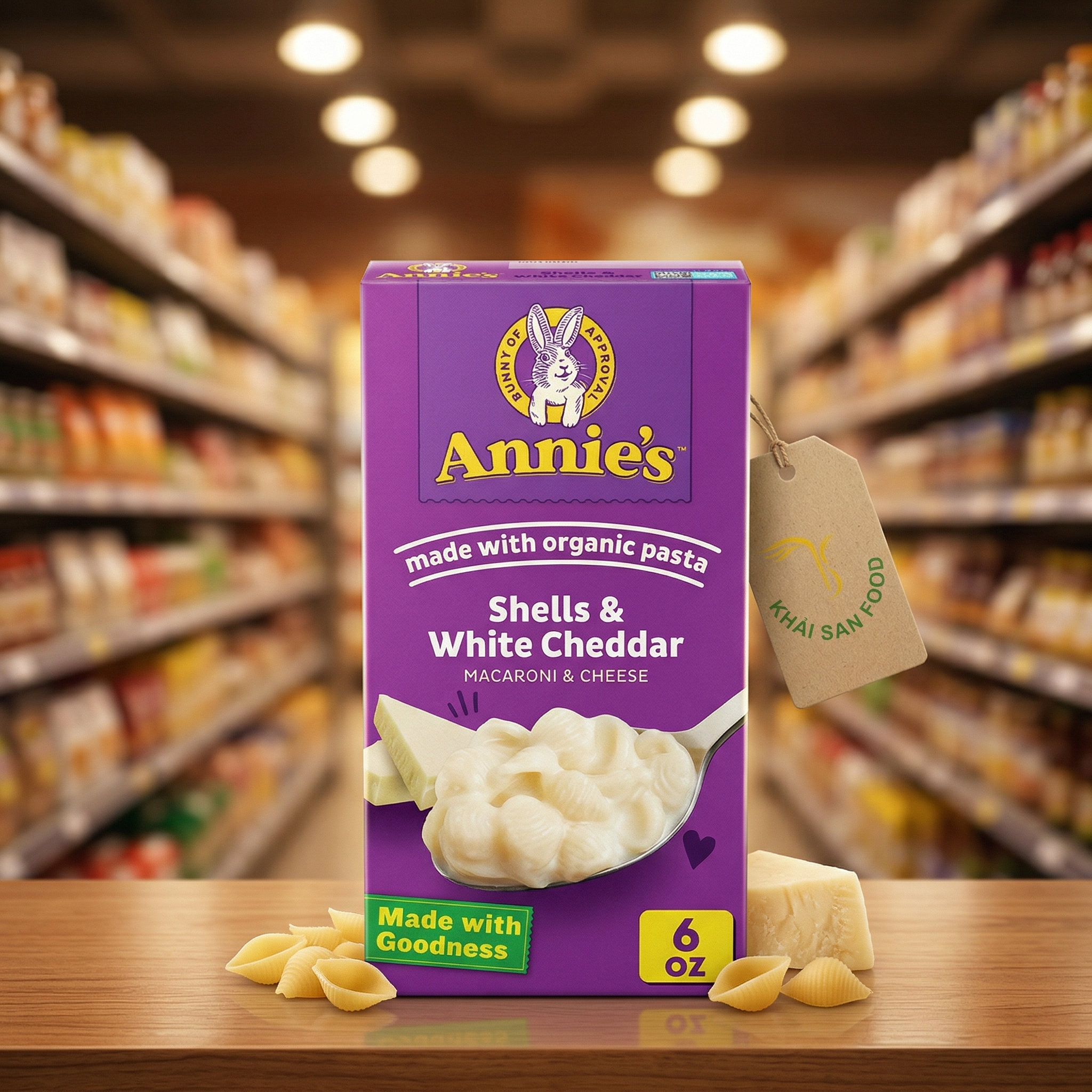 Nui Annie's Shells & White Cheddar Mac & Cheese