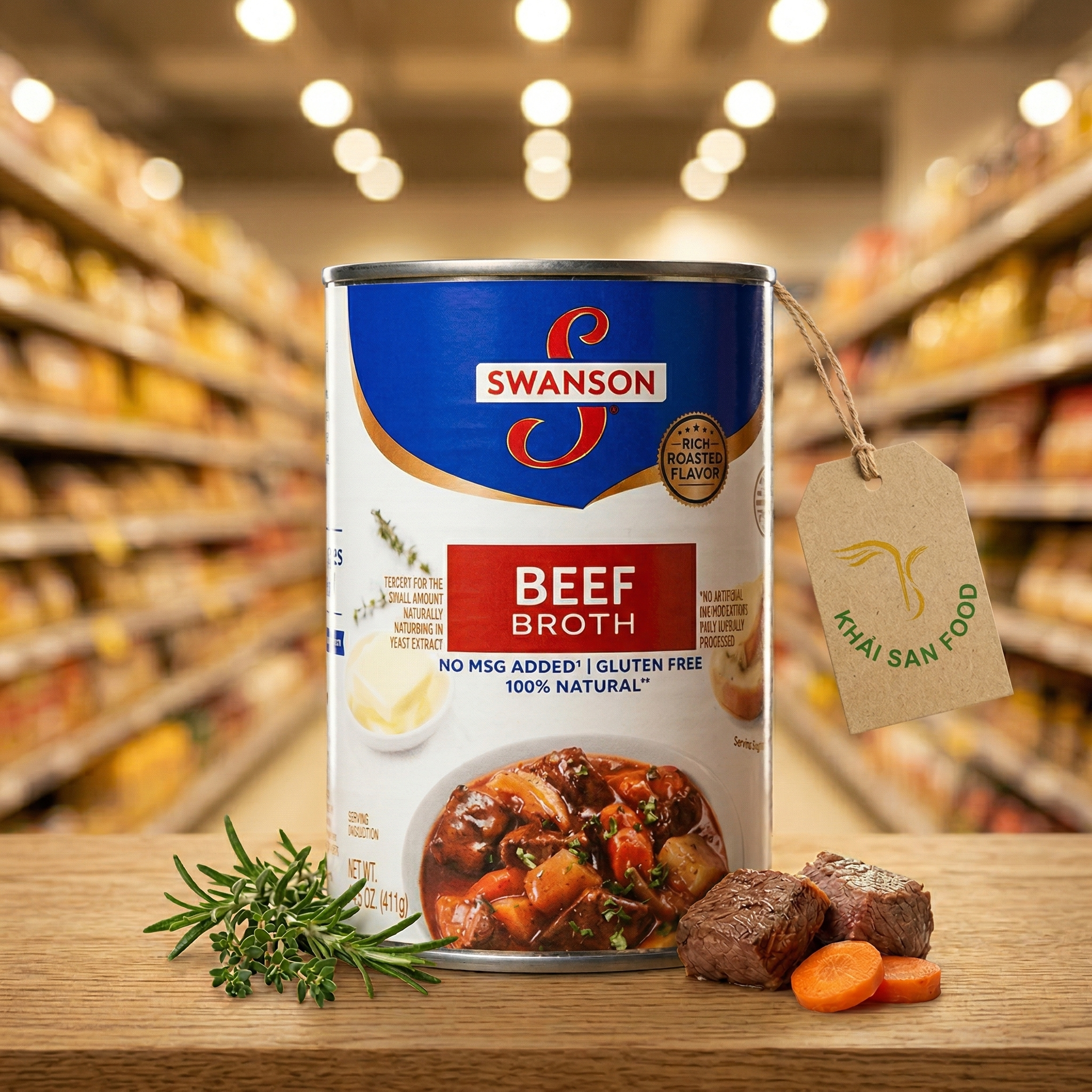 Nước Dùng Swanson vị bò