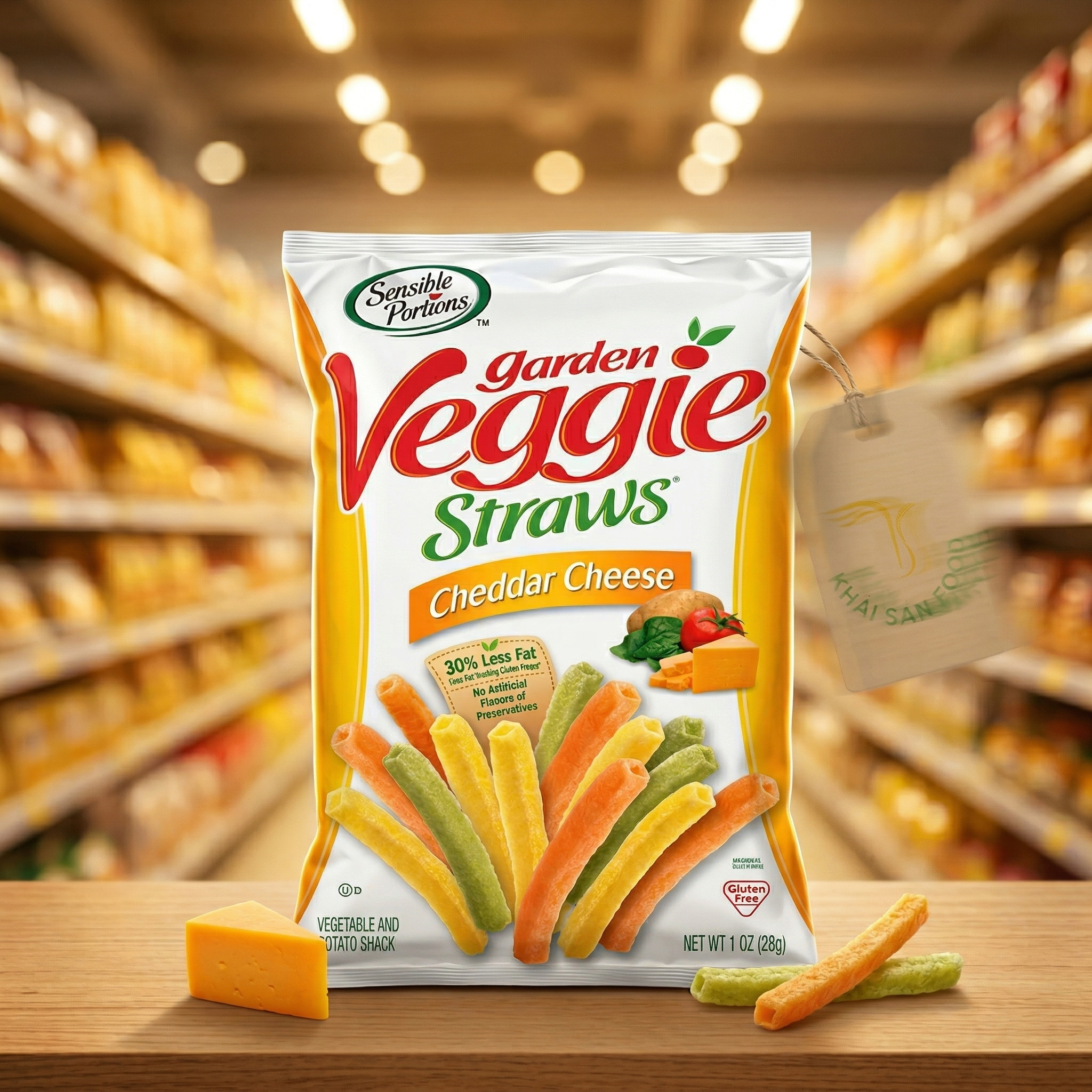 Snack Garden Veggie Straw cheddar cheese 28g