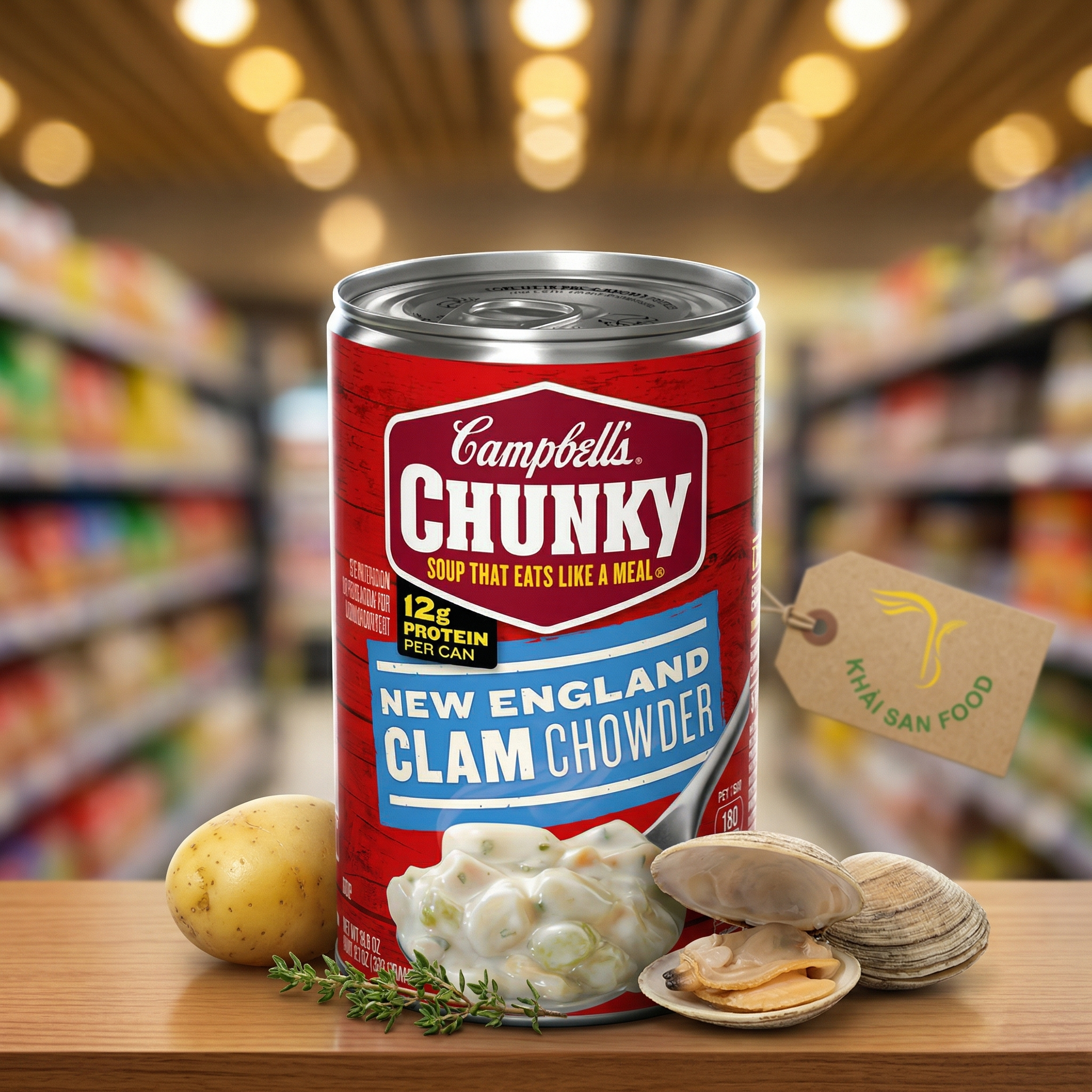 Súp Cambell's Chunky Clam Chowder