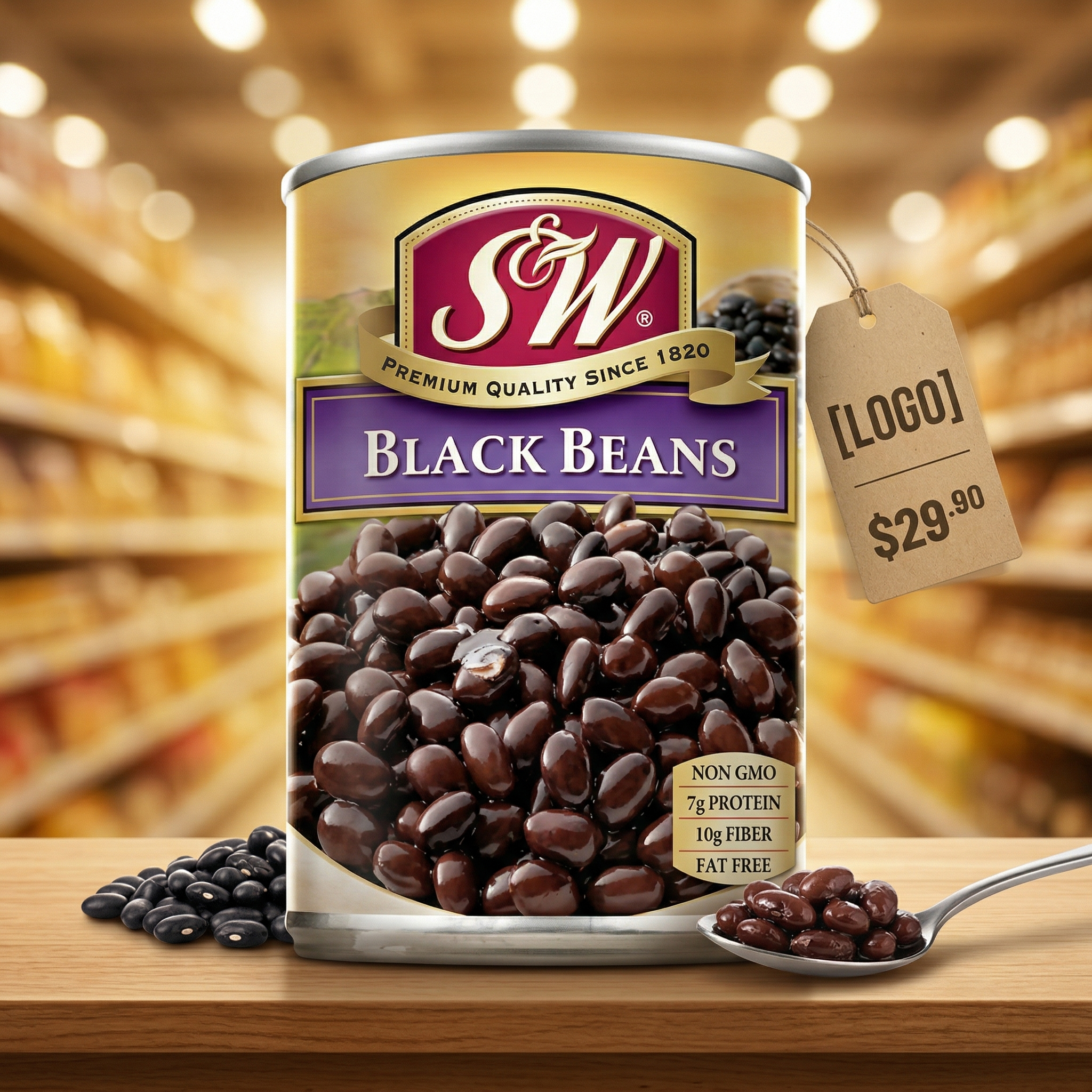 S&W Đậu Đen 15oz