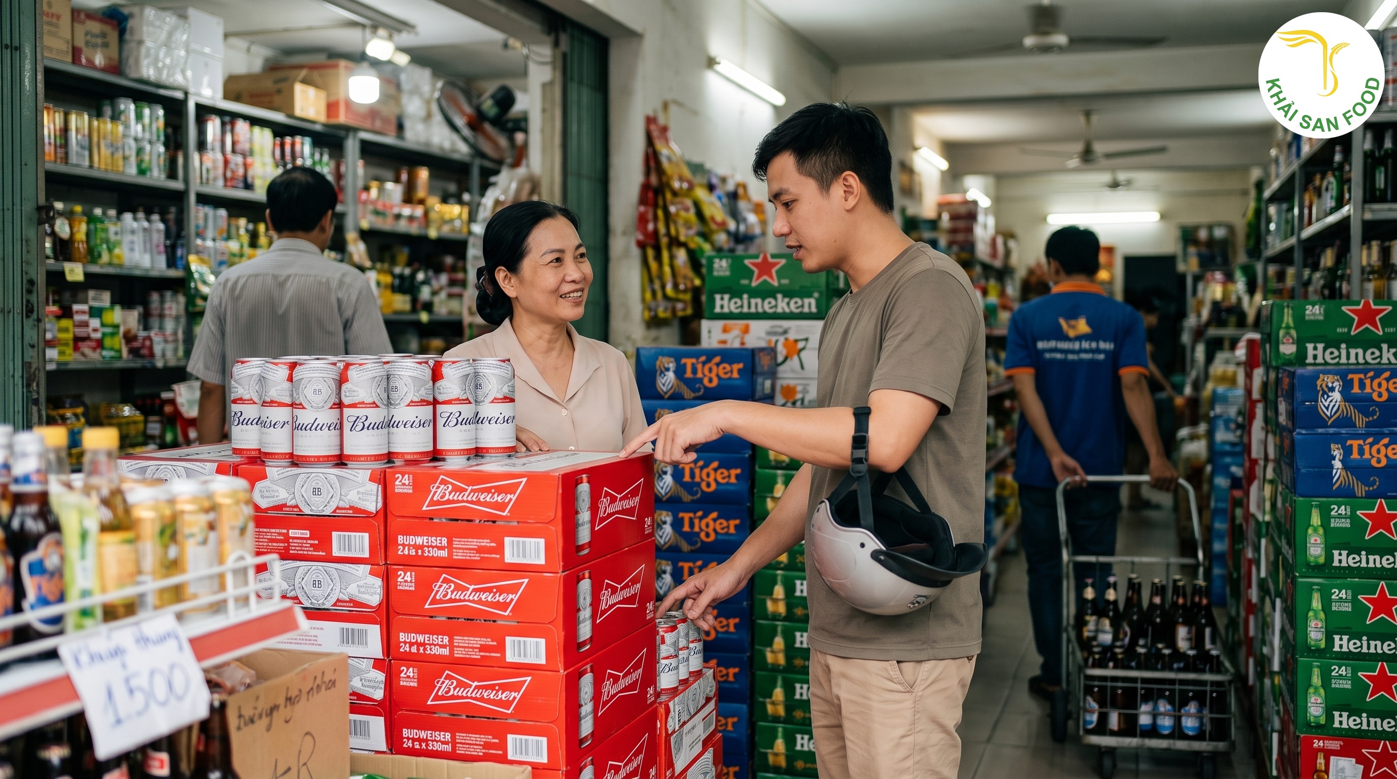 giá thùng bia budweiser