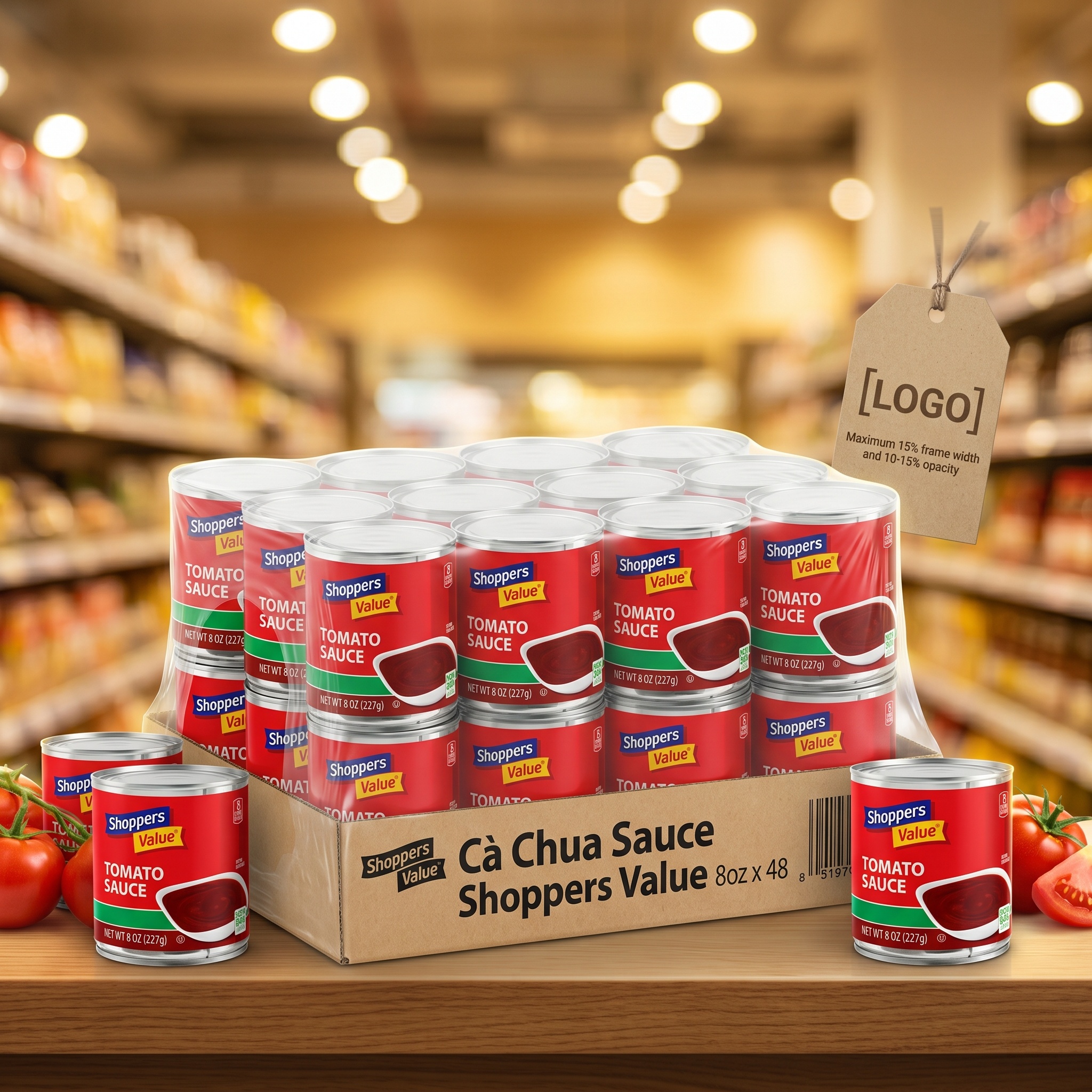Cà Chua Sauce Shoppers Value 8oz x 48