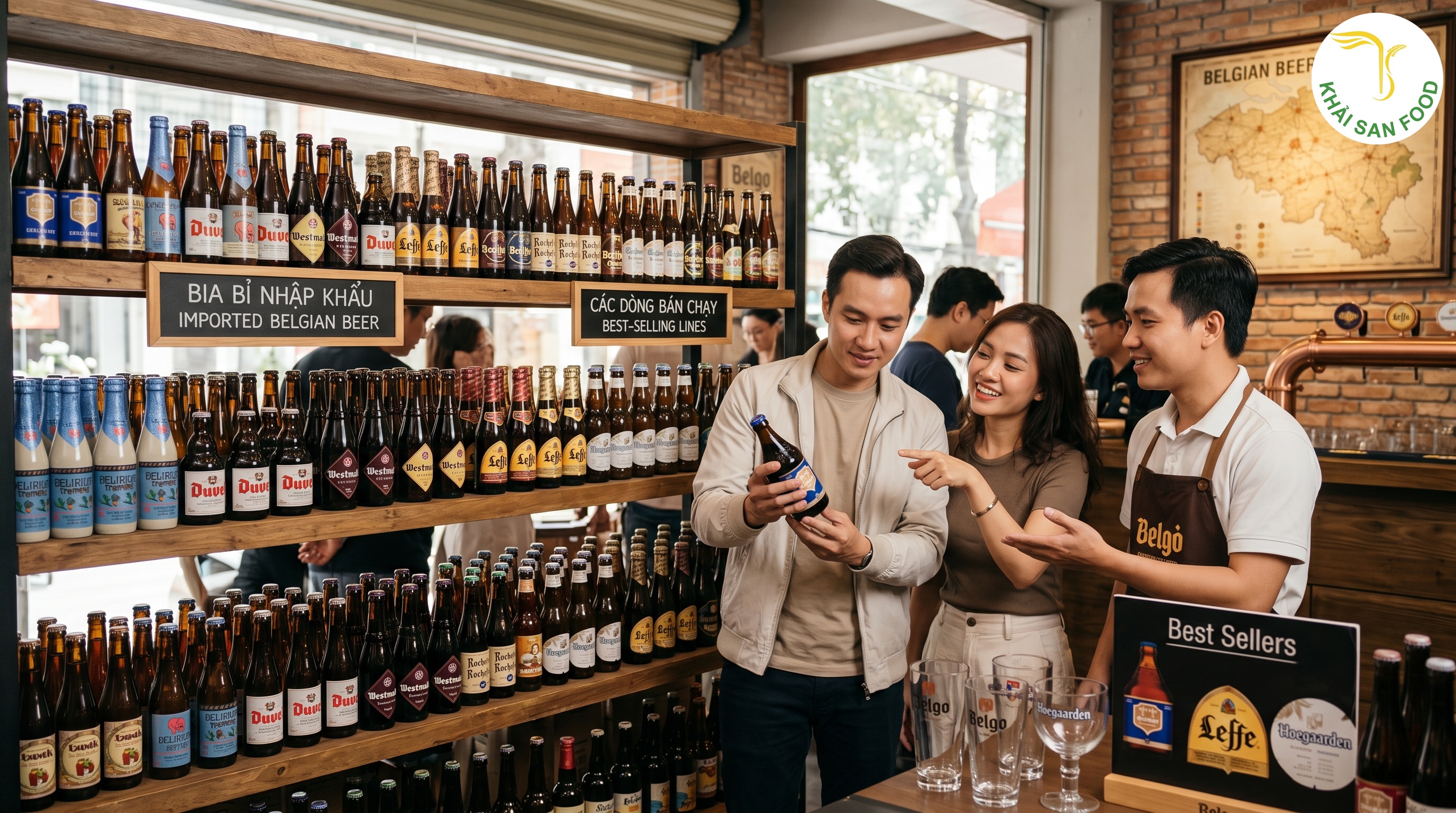 Đa dạng danh mục beer bỉ nhập khẩu và các dòng bán chạy
