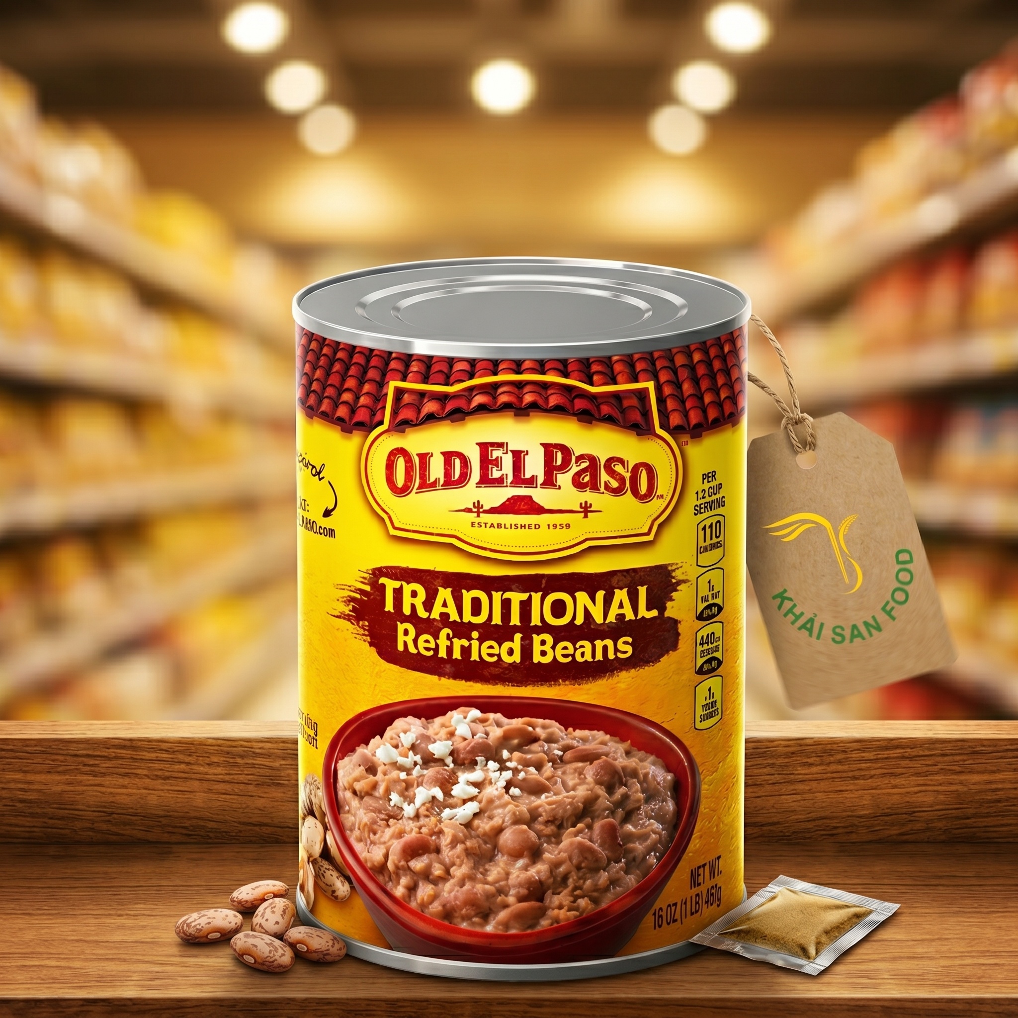 Đậu Nghiền Old El Paso Traditional Refried Beans Đậu Nghiền Old El Paso Traditional Refried Beans
