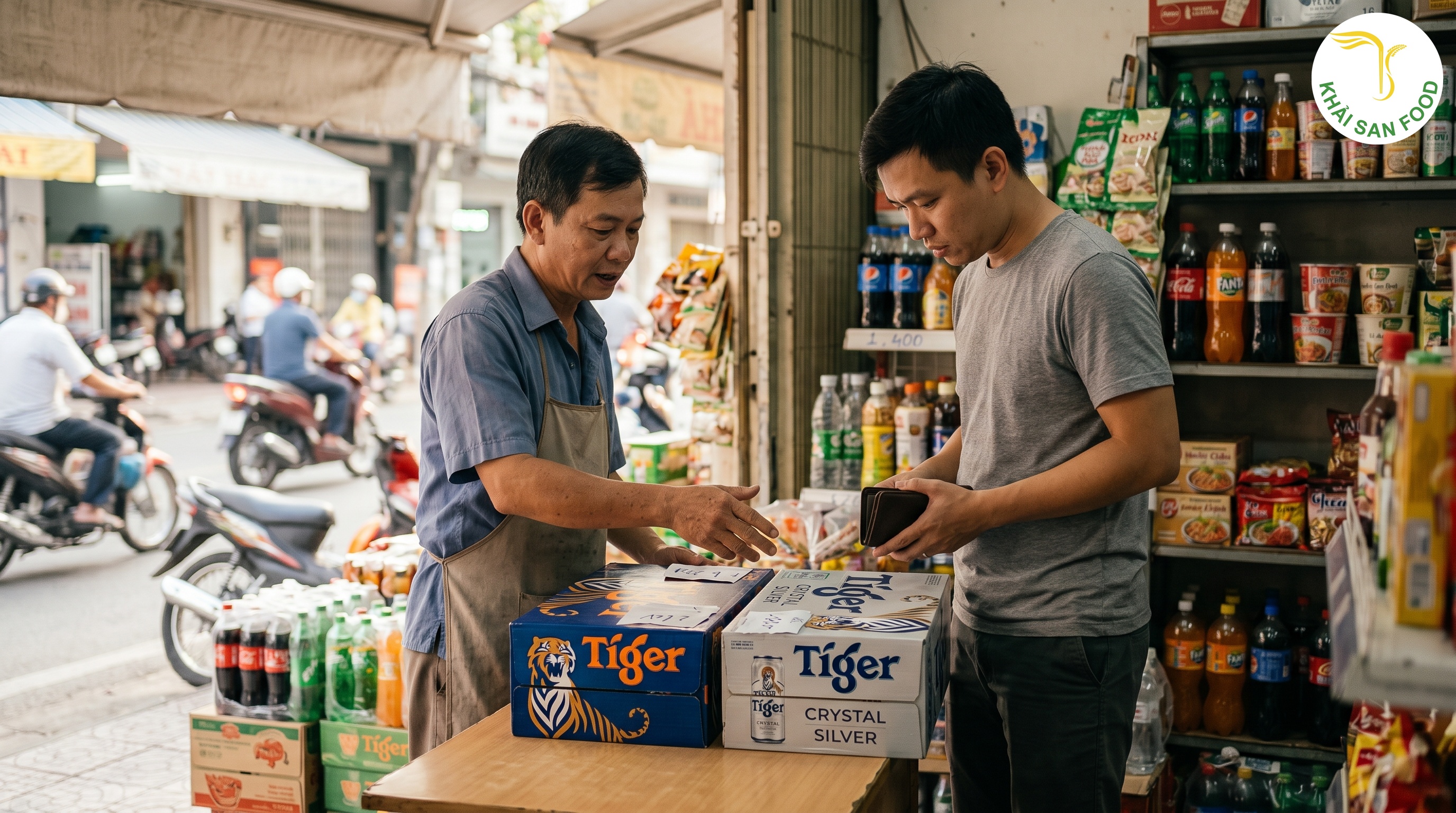 Phân biệt giá két bia tiger nâu và bạc