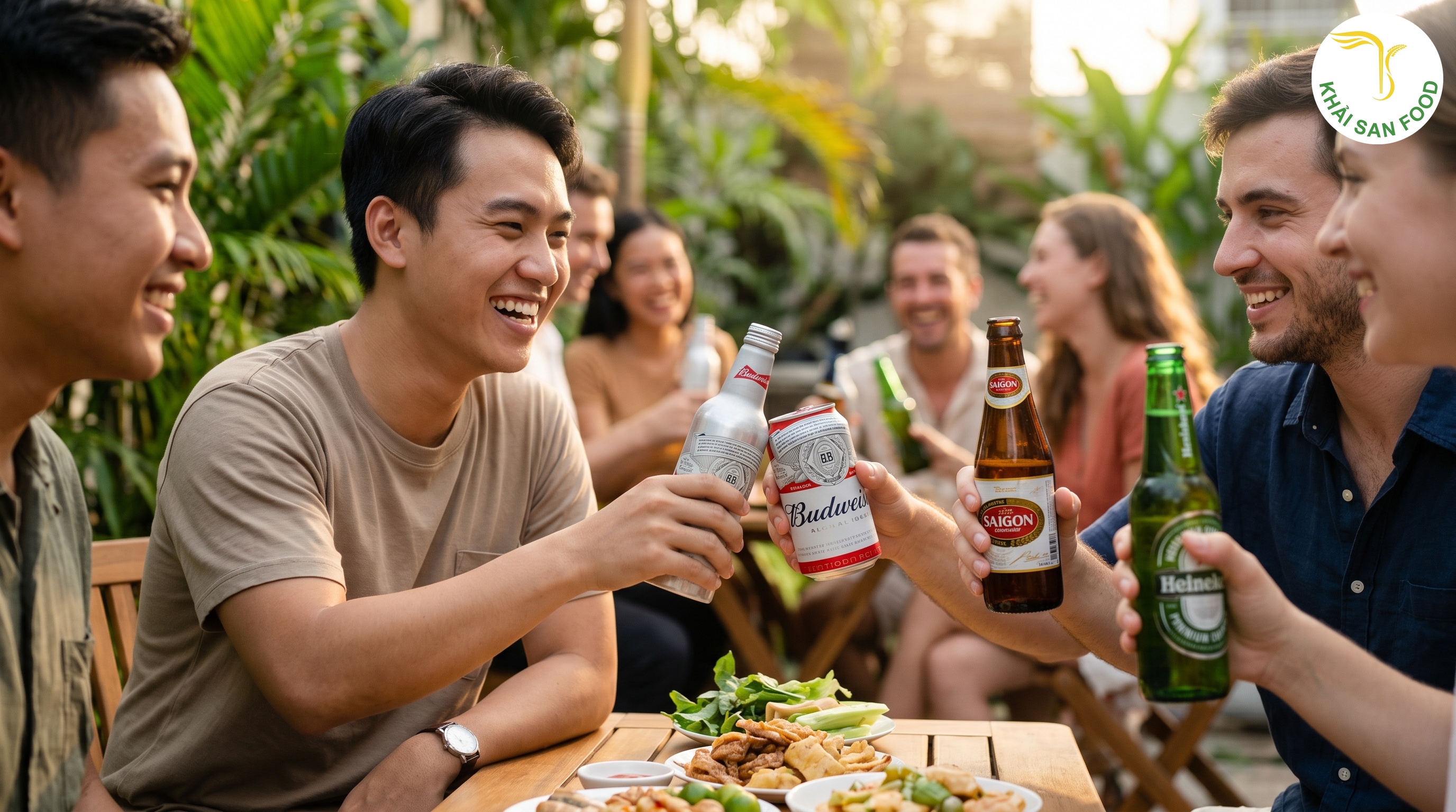 Phối Hợp Bia Budweiser Chai Nhôm Nhập Khẩu Cùng Nhiều Loại Khác