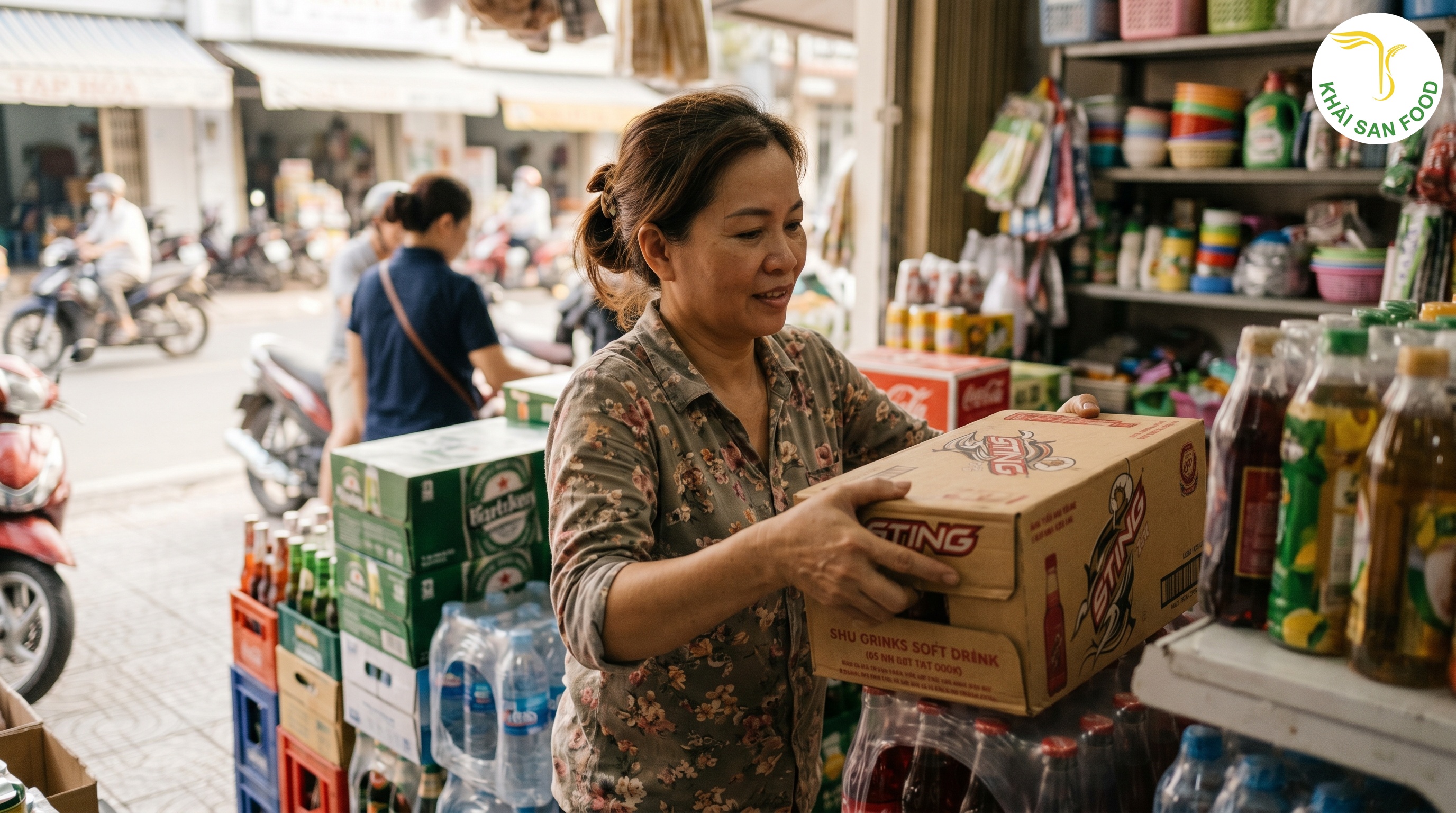 thùng nước ngọt giá sỉ
