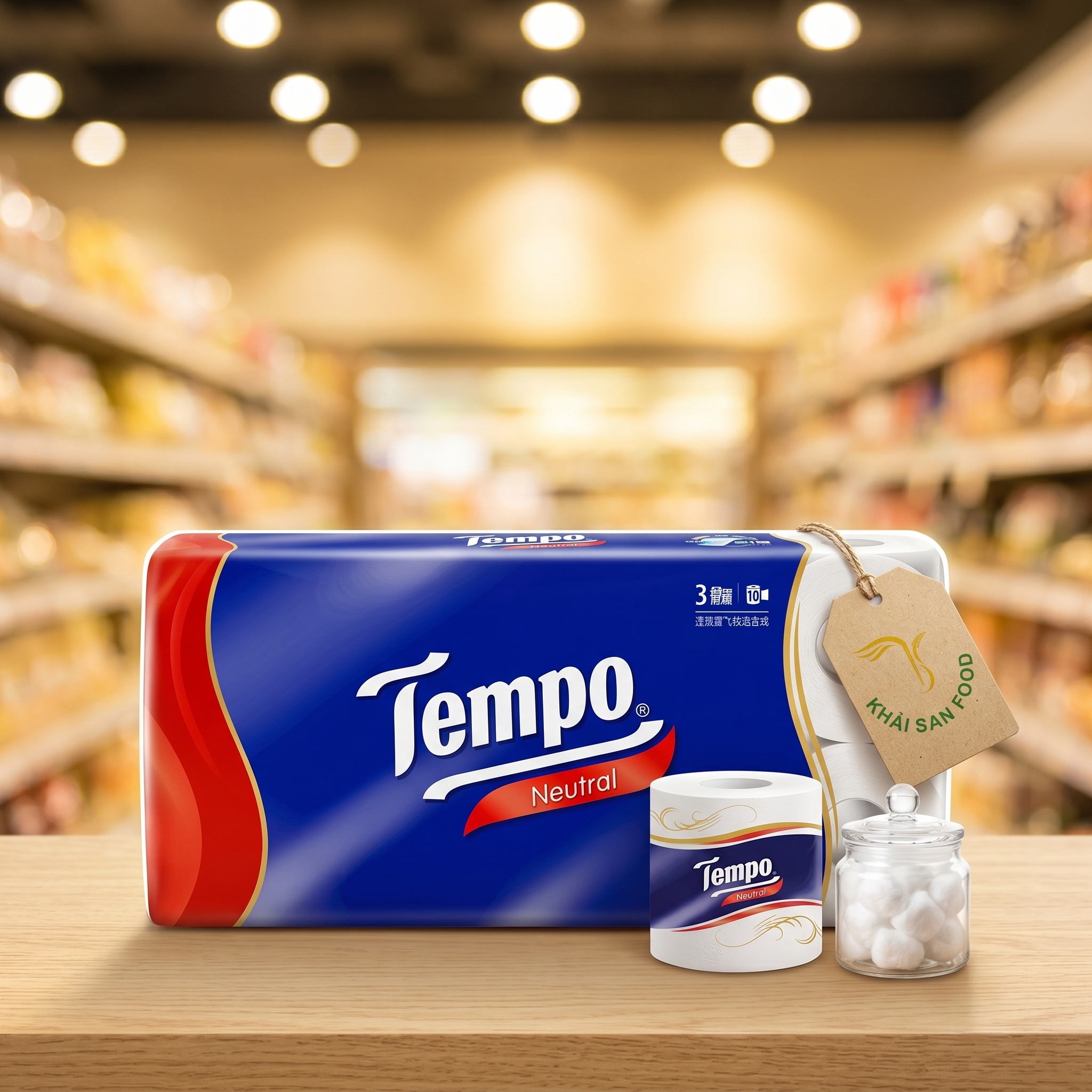 Giấy vệ Sinh Tempo Không Mùi 10 Cuộn