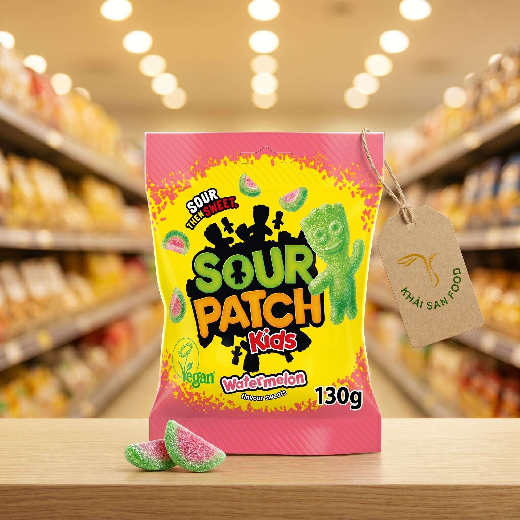 Kẹo Sour Patch Kids Watermelon 130g